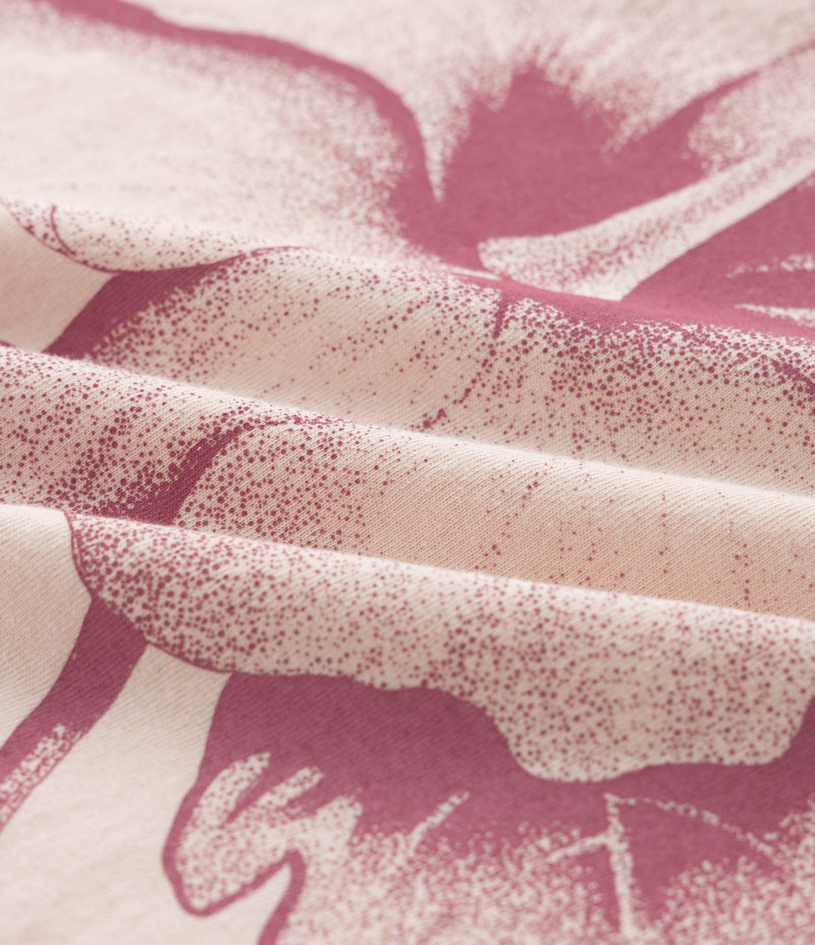 Camiseta em Algodão com Estampa Flor Hibisco Curve & Plus Size Rosa 3