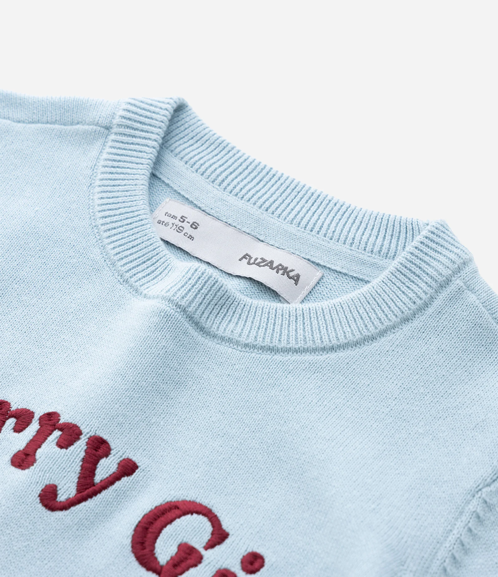 Blusão Infantil em Algodão com Estampa de Cereja - Tam 5 a 14 Anos Azul 6