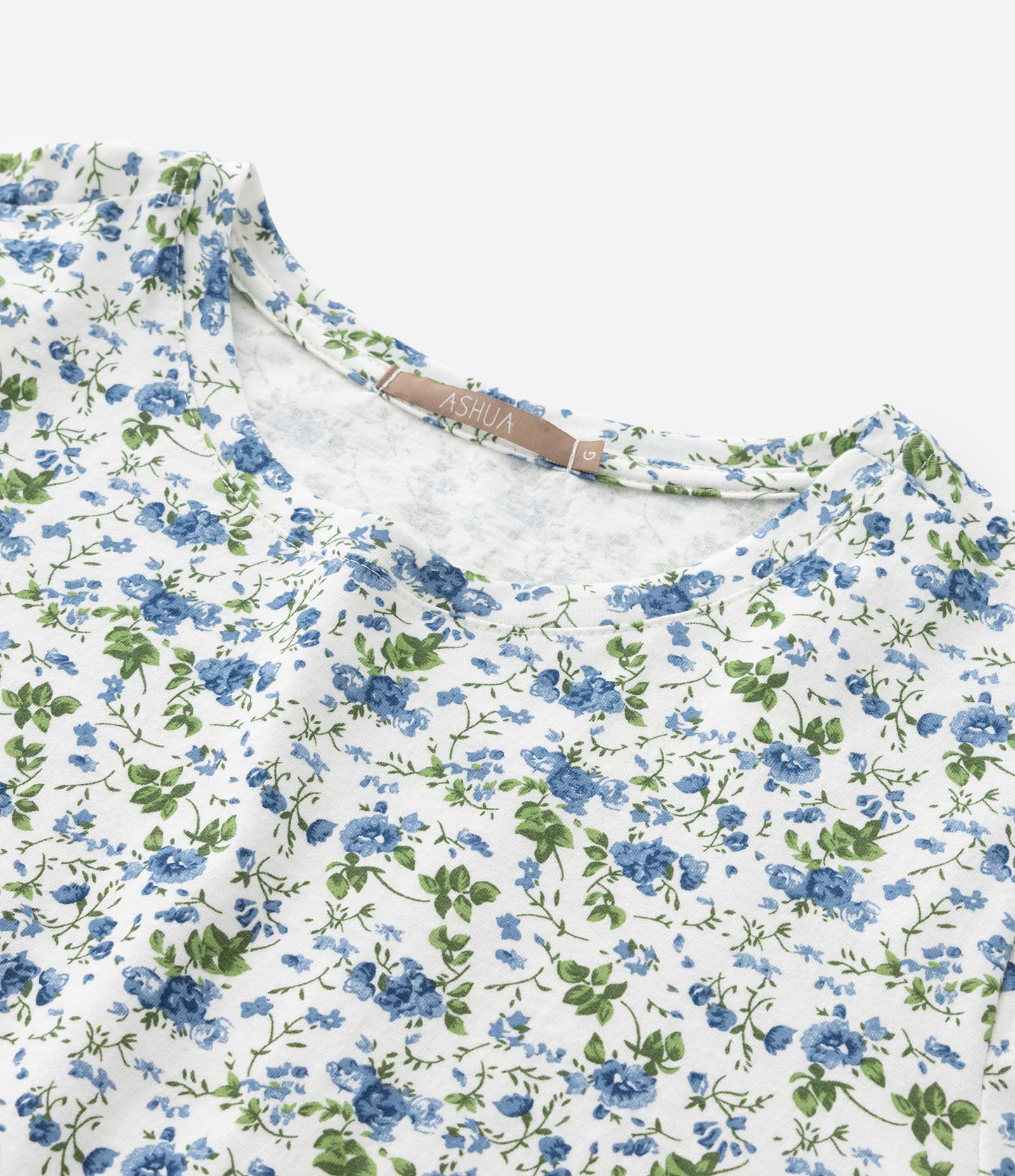 Blusa em Algodão com Estampa Floral Liberty e Manga Bufante Curve & Plus Size Branco 8