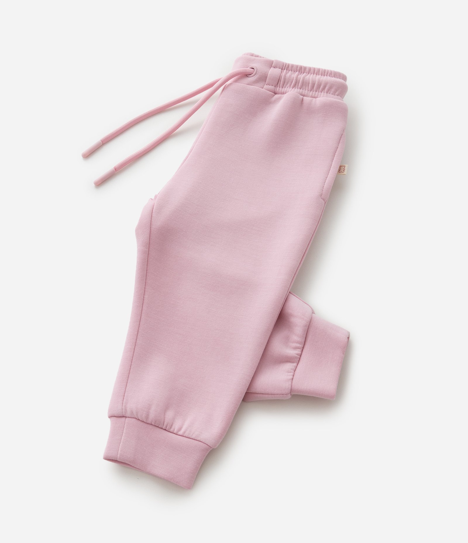 Calça Infantil Jogger em Modal - Tam RN a 18 Meses Rosa 6