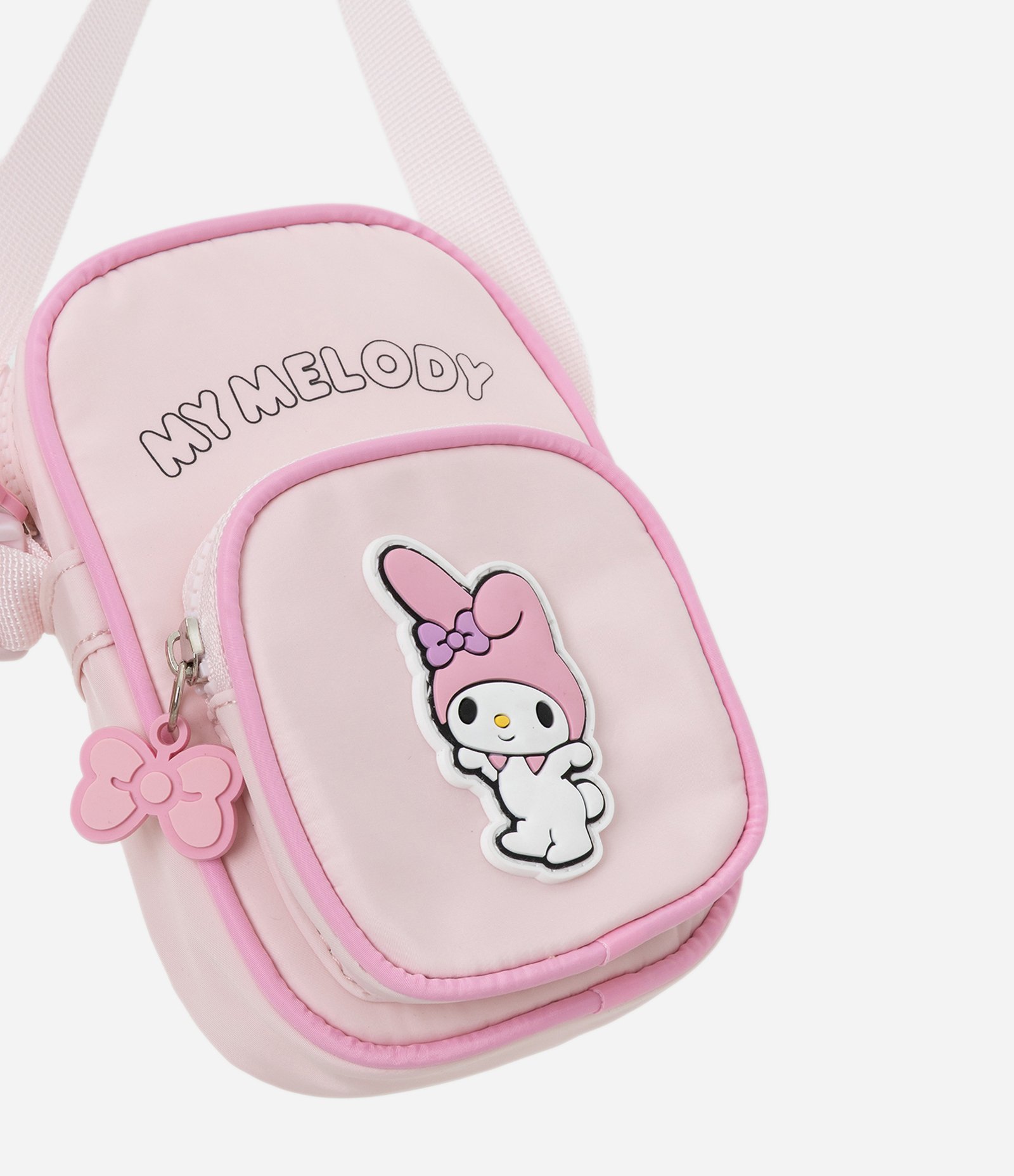 Bolsa Shoulder Infantil com Patch My Melody – Tam U Rosa Claro 4