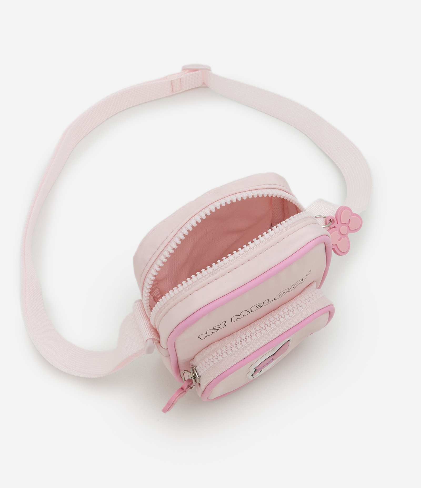 Bolsa Shoulder Infantil com Patch My Melody – Tam U Rosa Claro 5