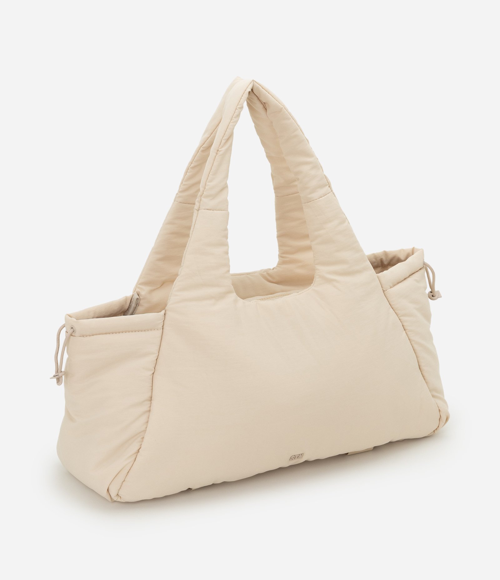 Bolsa Shopper Grande com Estampa Lisa Off White 2