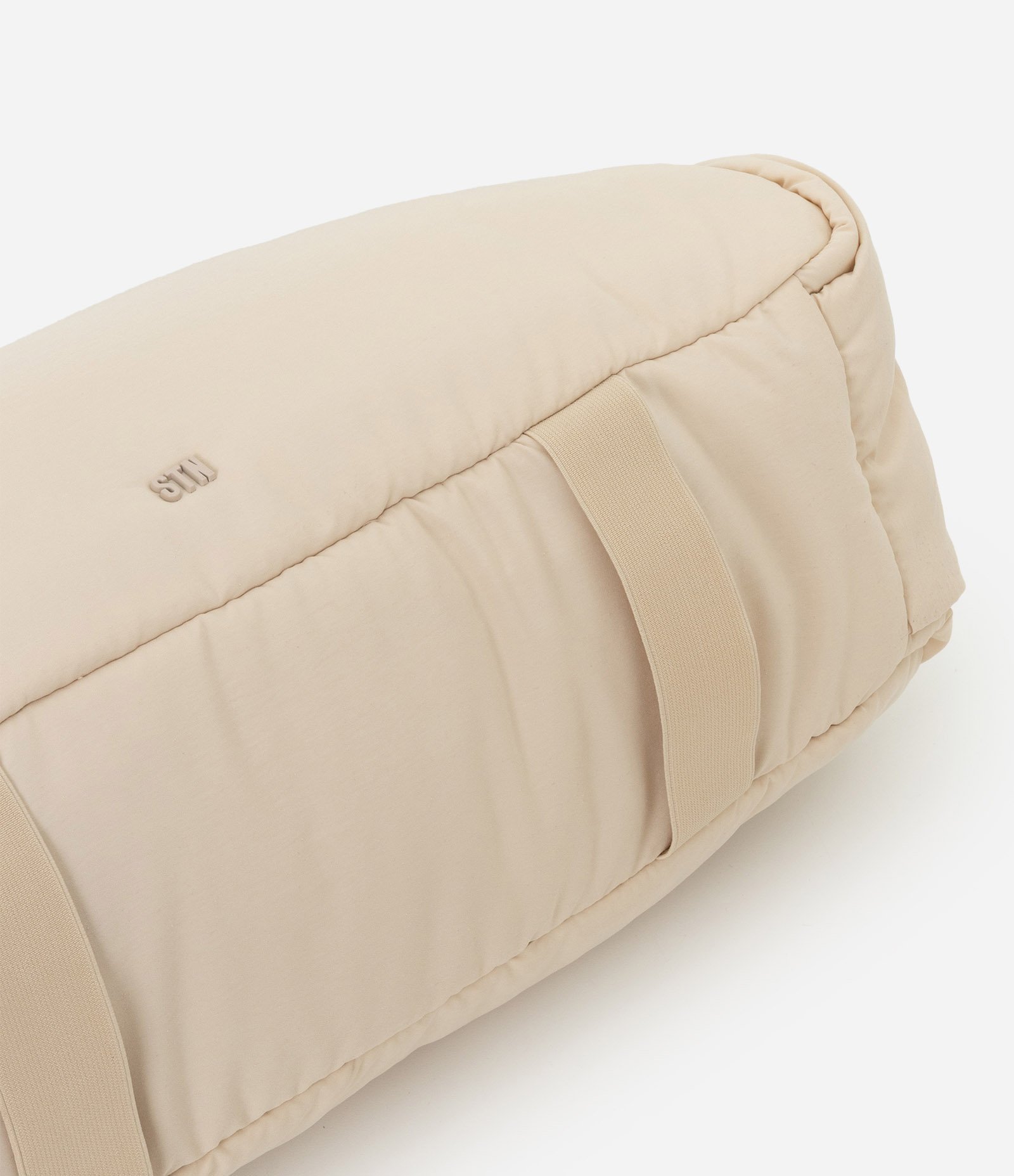 Bolsa Shopper Grande com Estampa Lisa Off White 6