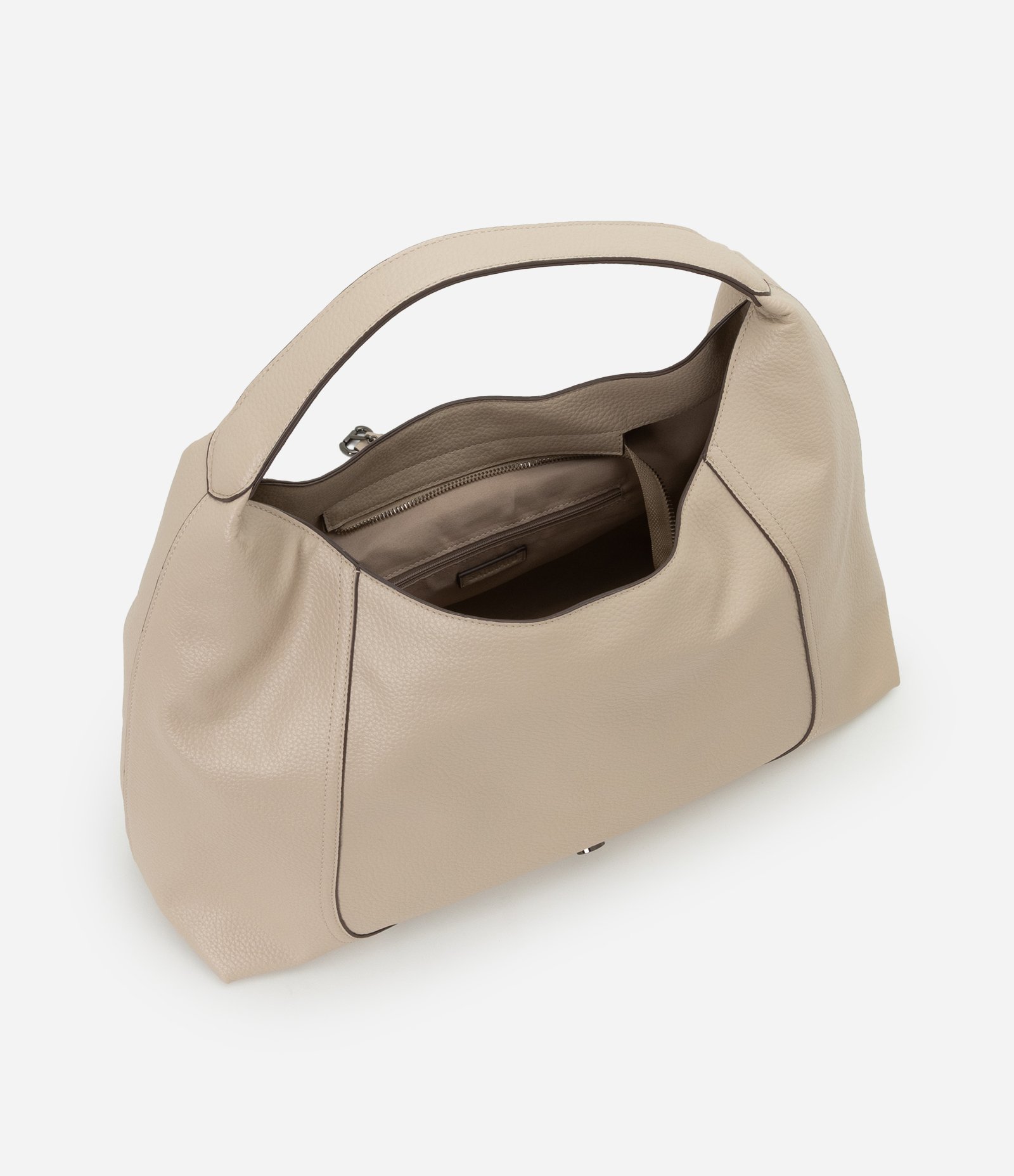 Bolsa Hobo Floater Grande com Alça de Fivela Diferenciada Areia-AC 5