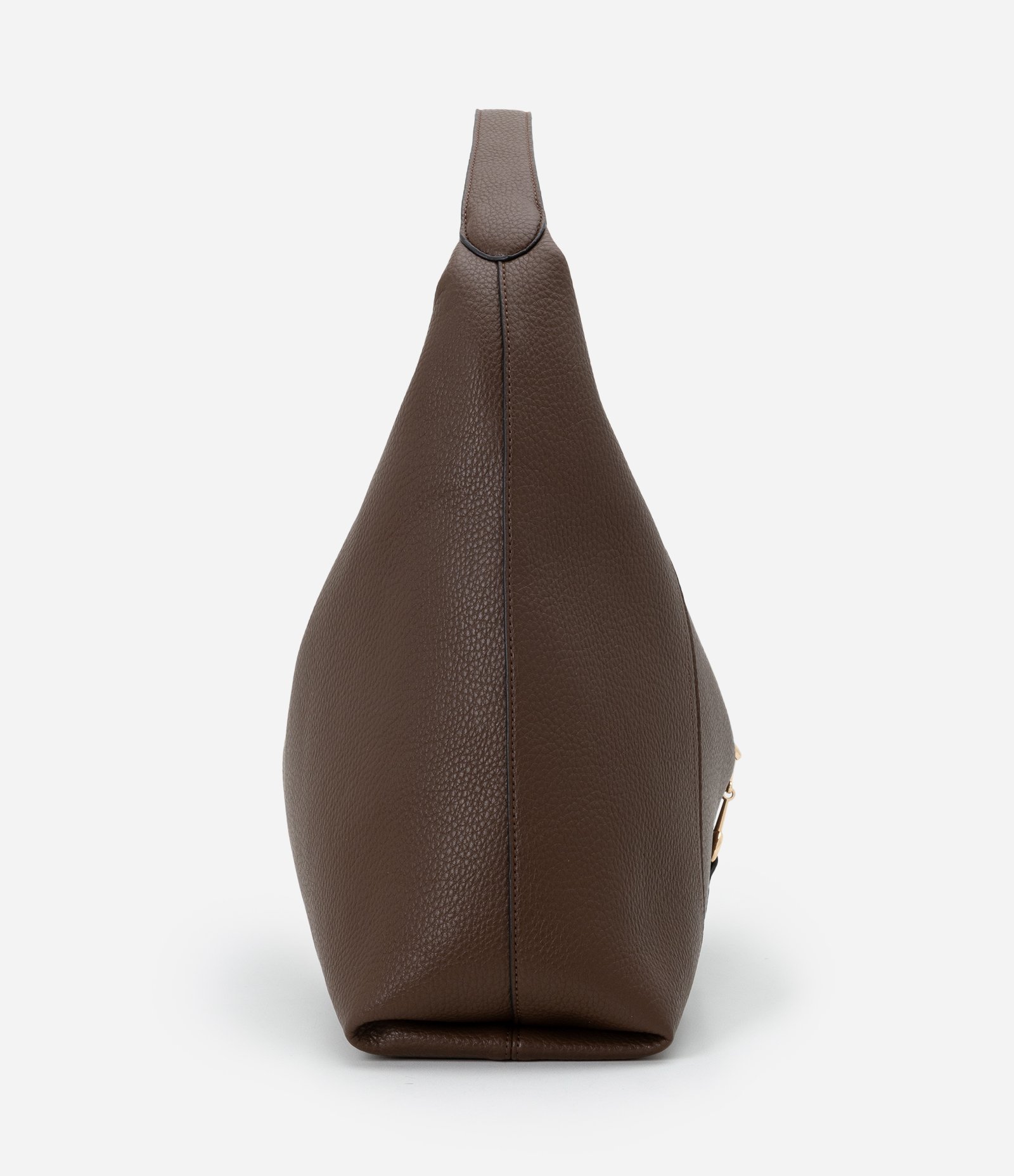 Bolsa Hobo Floater Grande com Alça de Fivela Diferenciada Marrom-AC 2