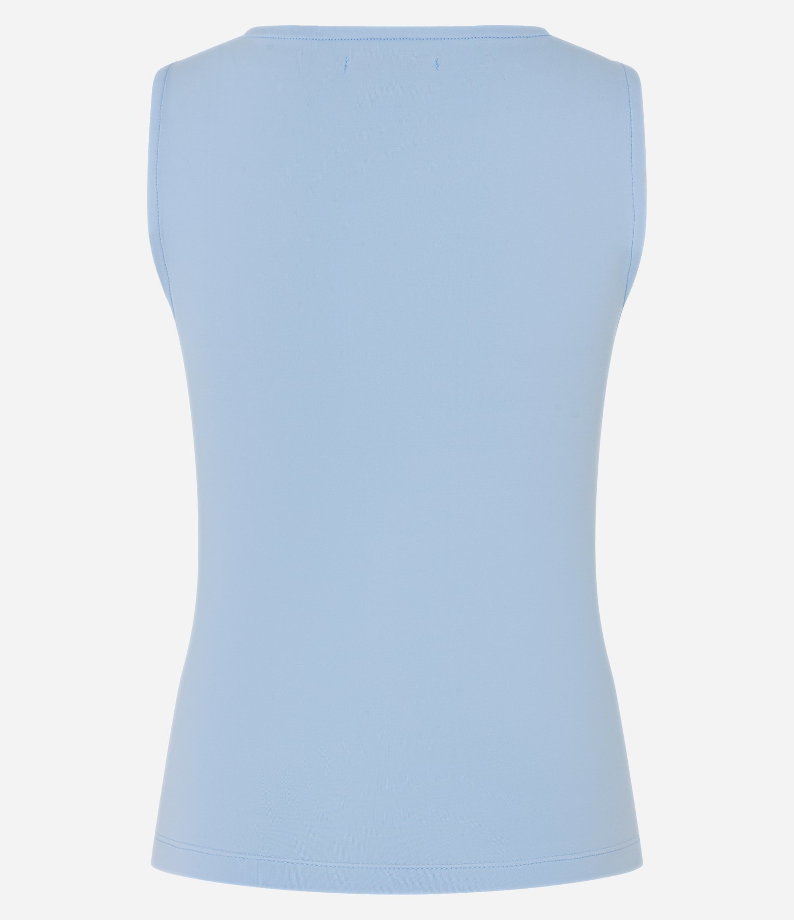 Blusa Regata com Gola Halter em Poliamida Azul 6