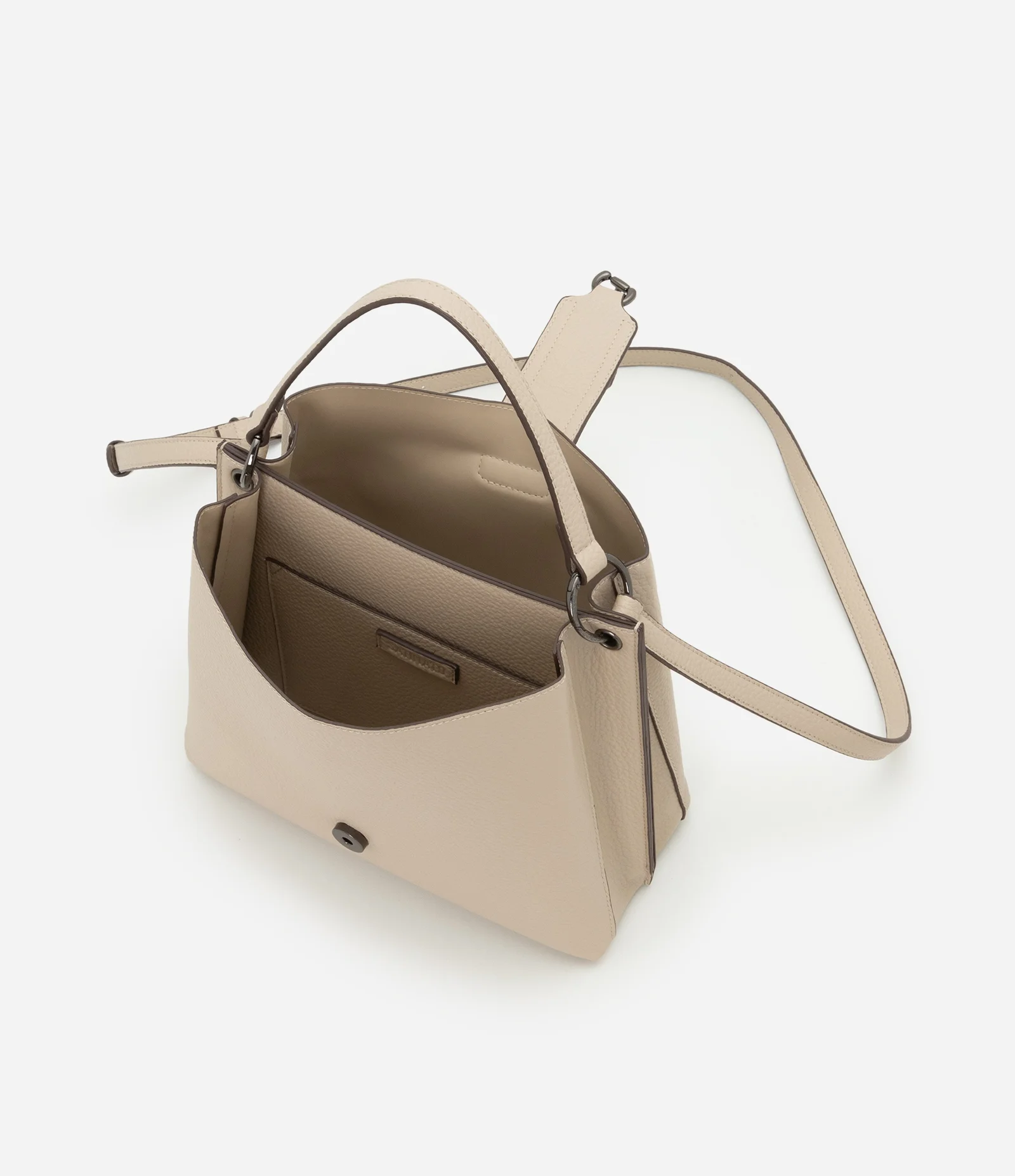 Bolsa Bucket Média com Alça Transversal Bege 5