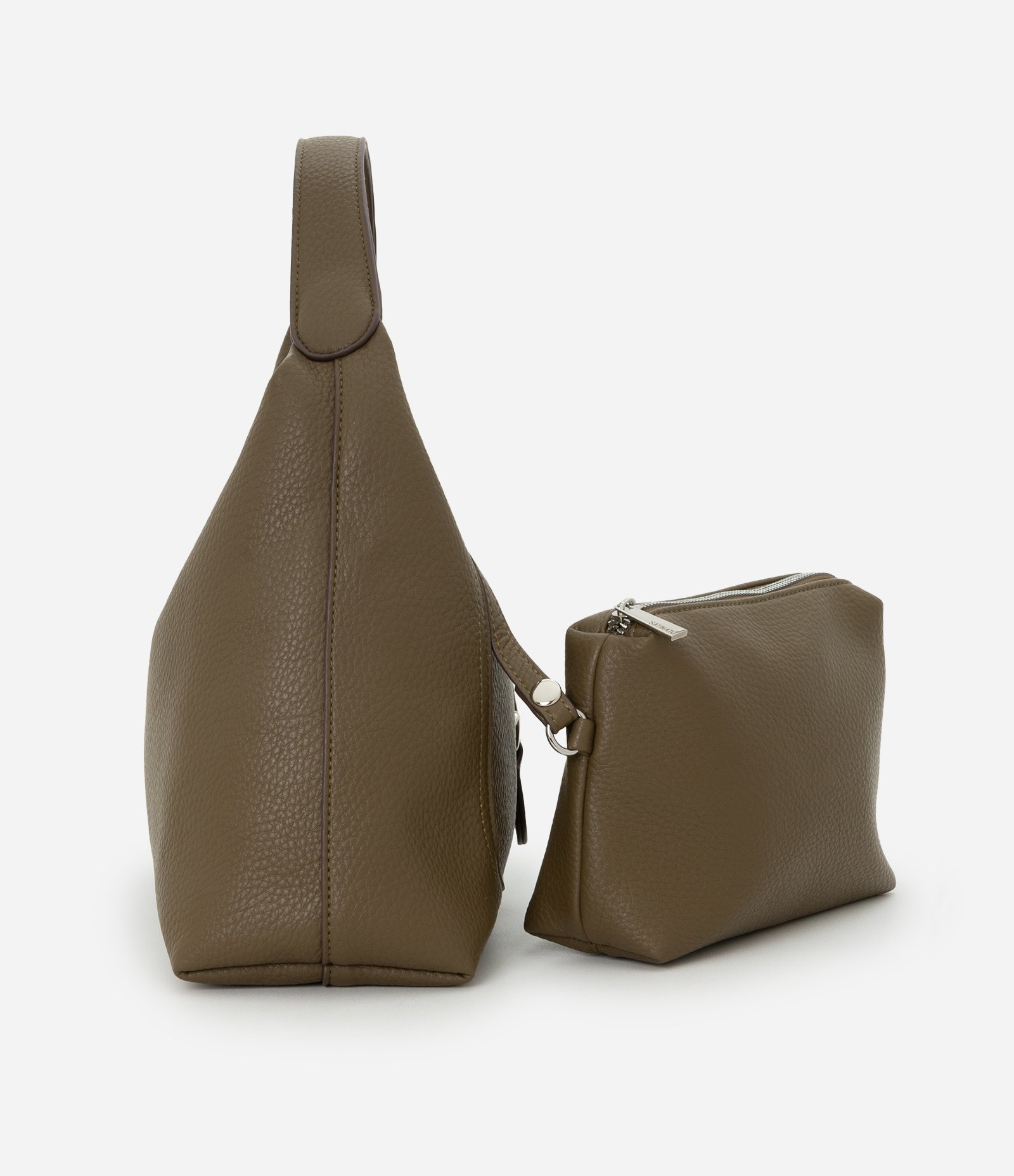 Bolsa Hobo Média com Necessaire Verde 2