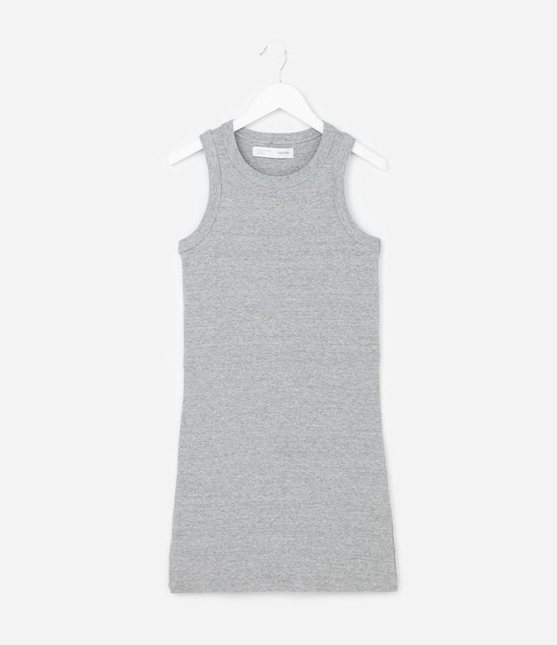 Vestido Canelado Infantil - Tam 5 a 14 anos