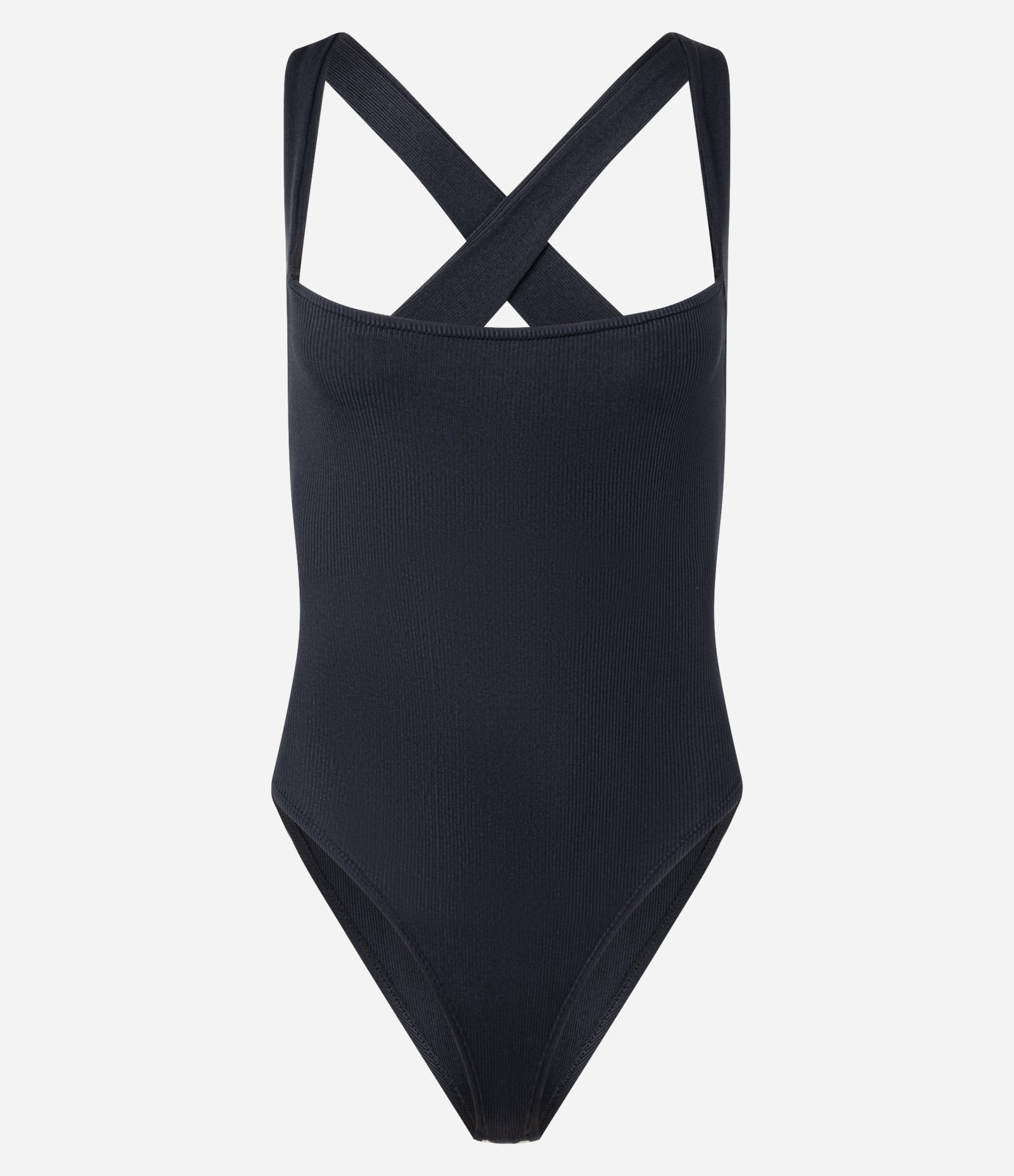 Body em Ribana com Alças Cruzadas Preto 4