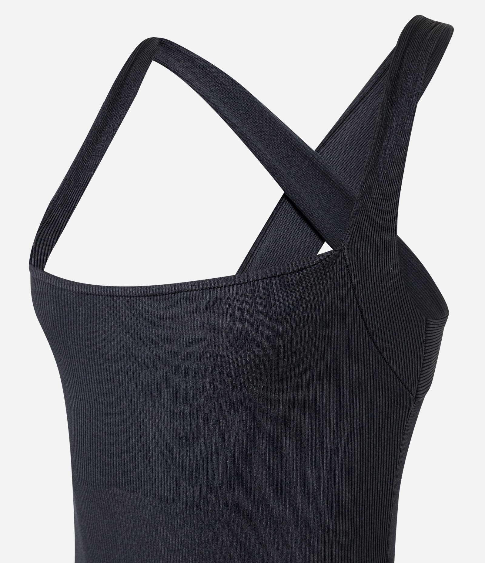 Body em Ribana com Alças Cruzadas Preto 5