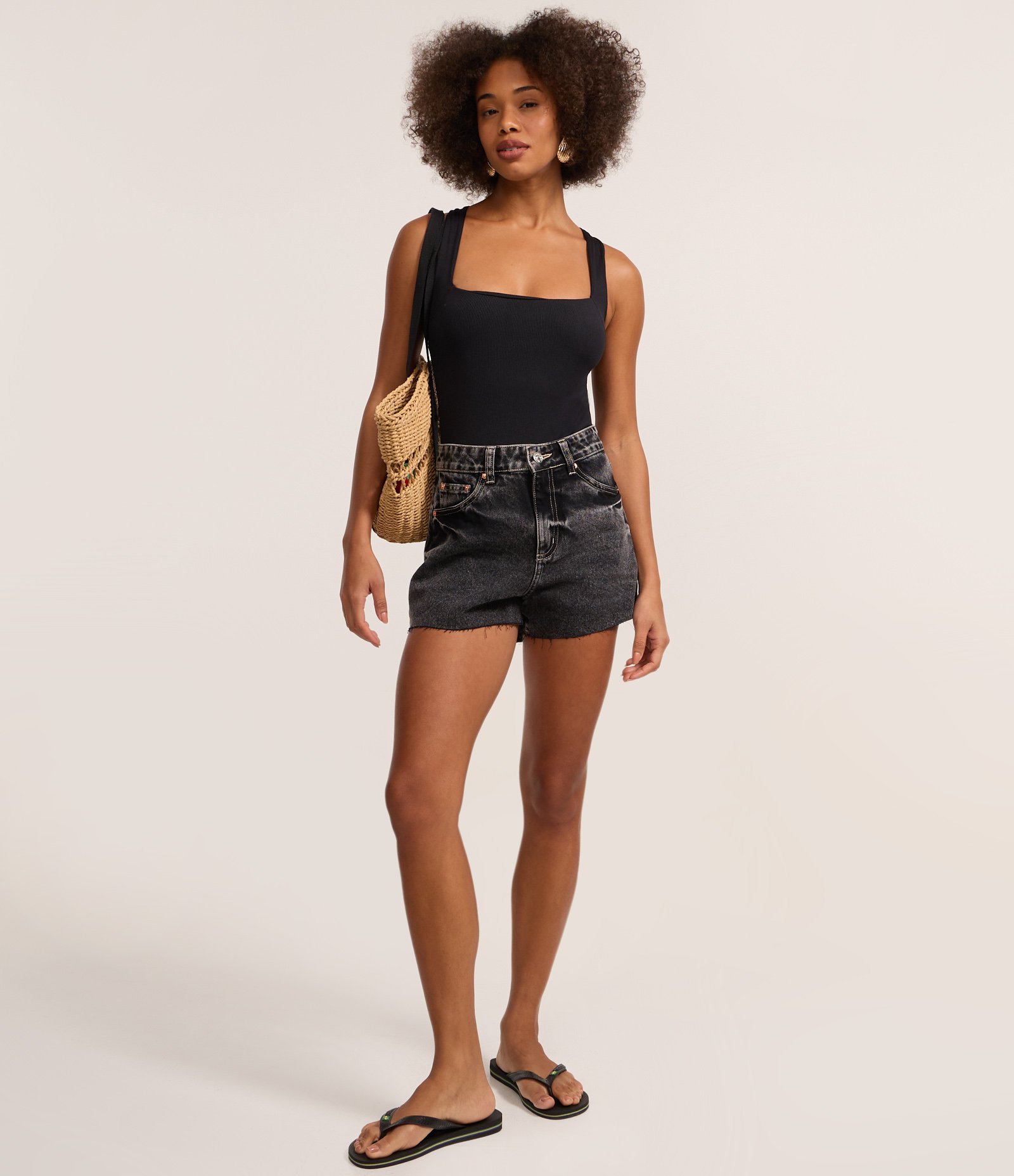 Body em Ribana com Alças Cruzadas Preto 2