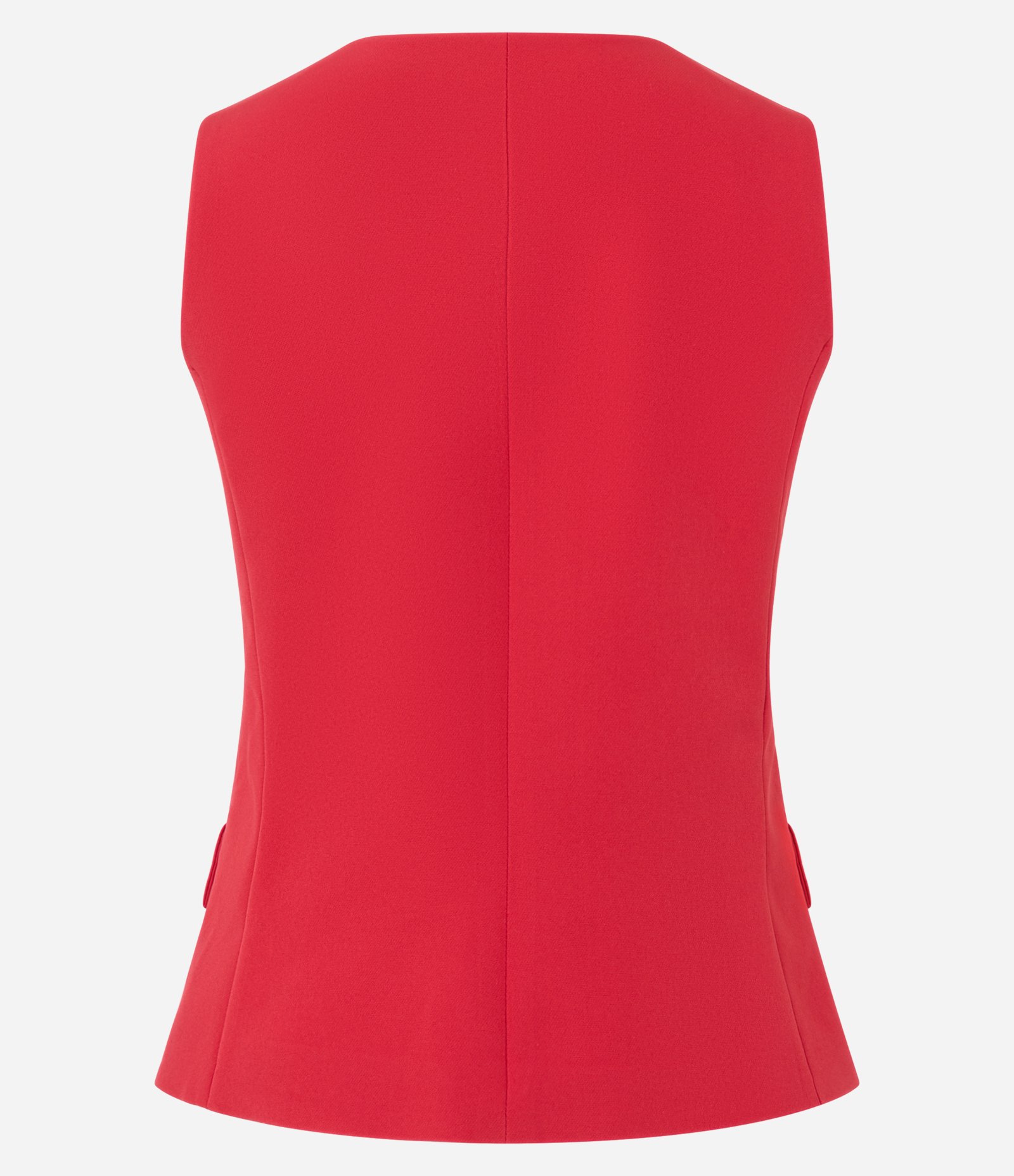 Colete Alfaiatado com Abotoamento e Lapelas Vermelho 6