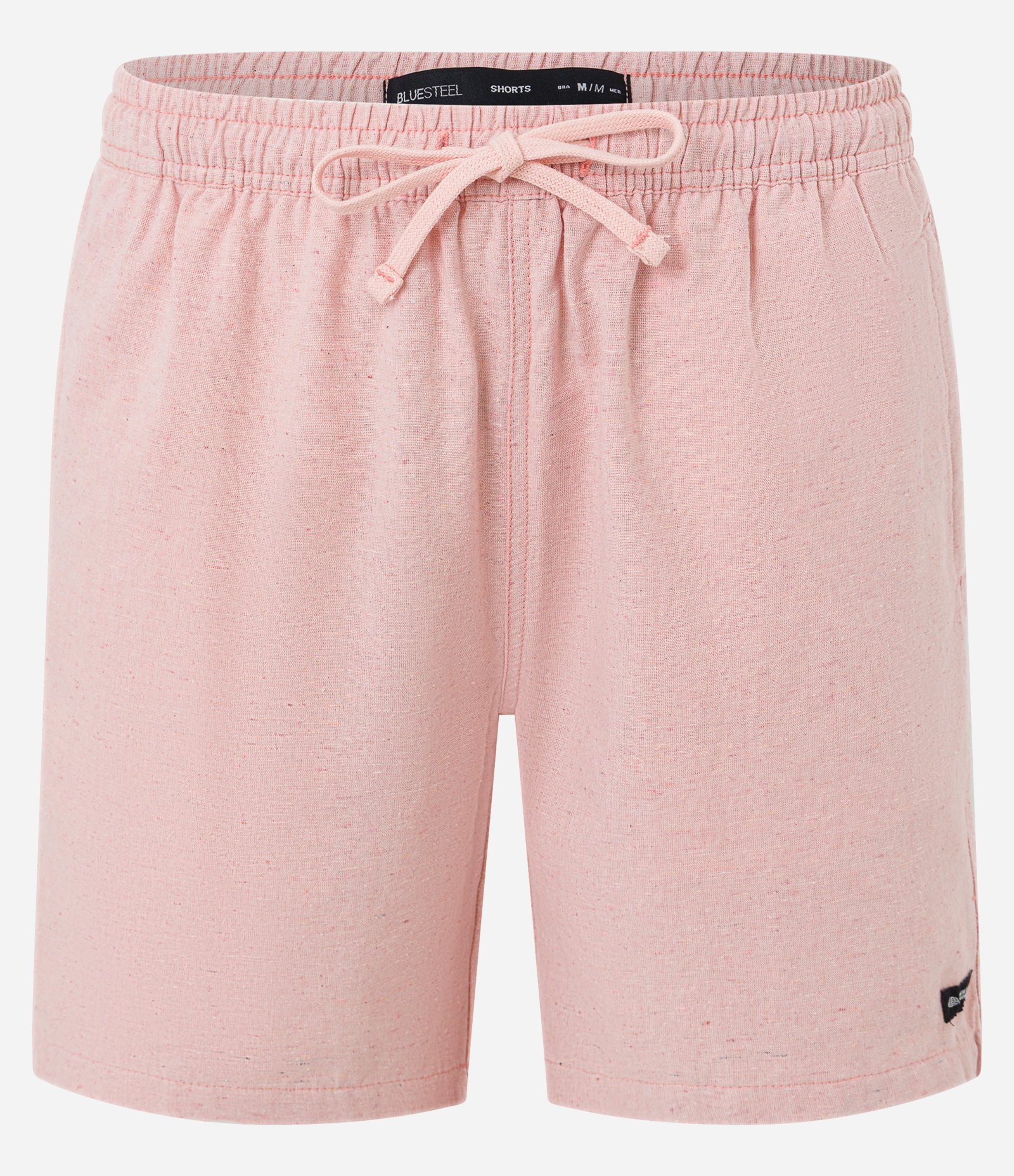 Bermuda em Algodão com Cós Elástico e Etiqueta Aplicada Salmão 5