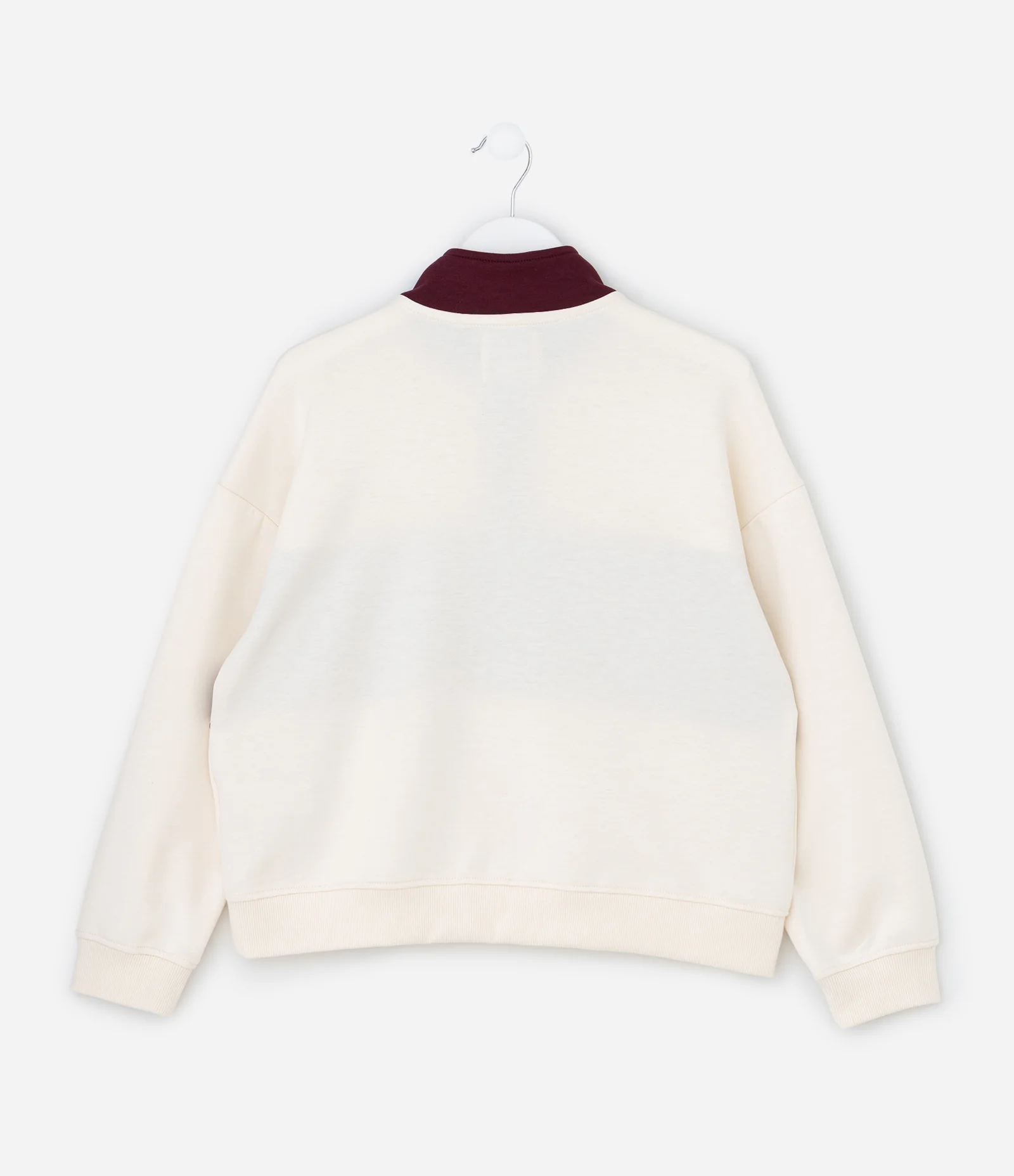 Casaco Infantil com Zíper e Lettering Daydream – Tam 5 a 14 Anos Vermelho/Off White 2