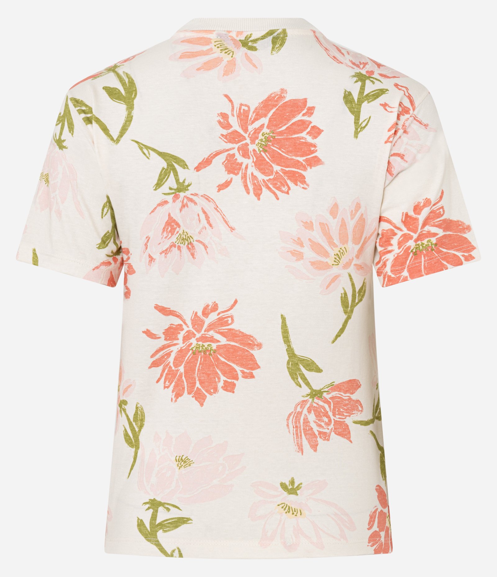 Blusa Slim em Algodão com Gola Redonda e Estampa Floral Multicores 6