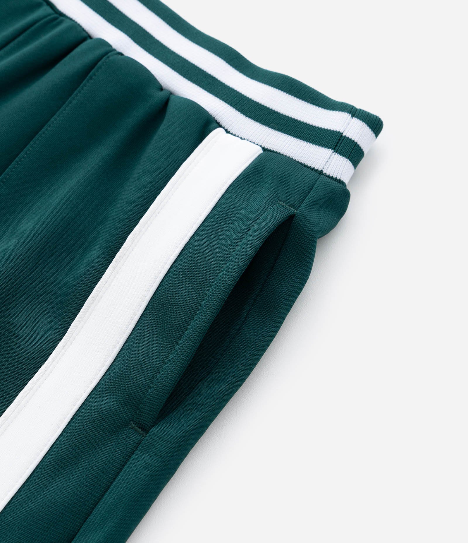 Calça Infantil Wide com Listras e Abertura Lateral – Tam 5 a 14 Anos Verde 6