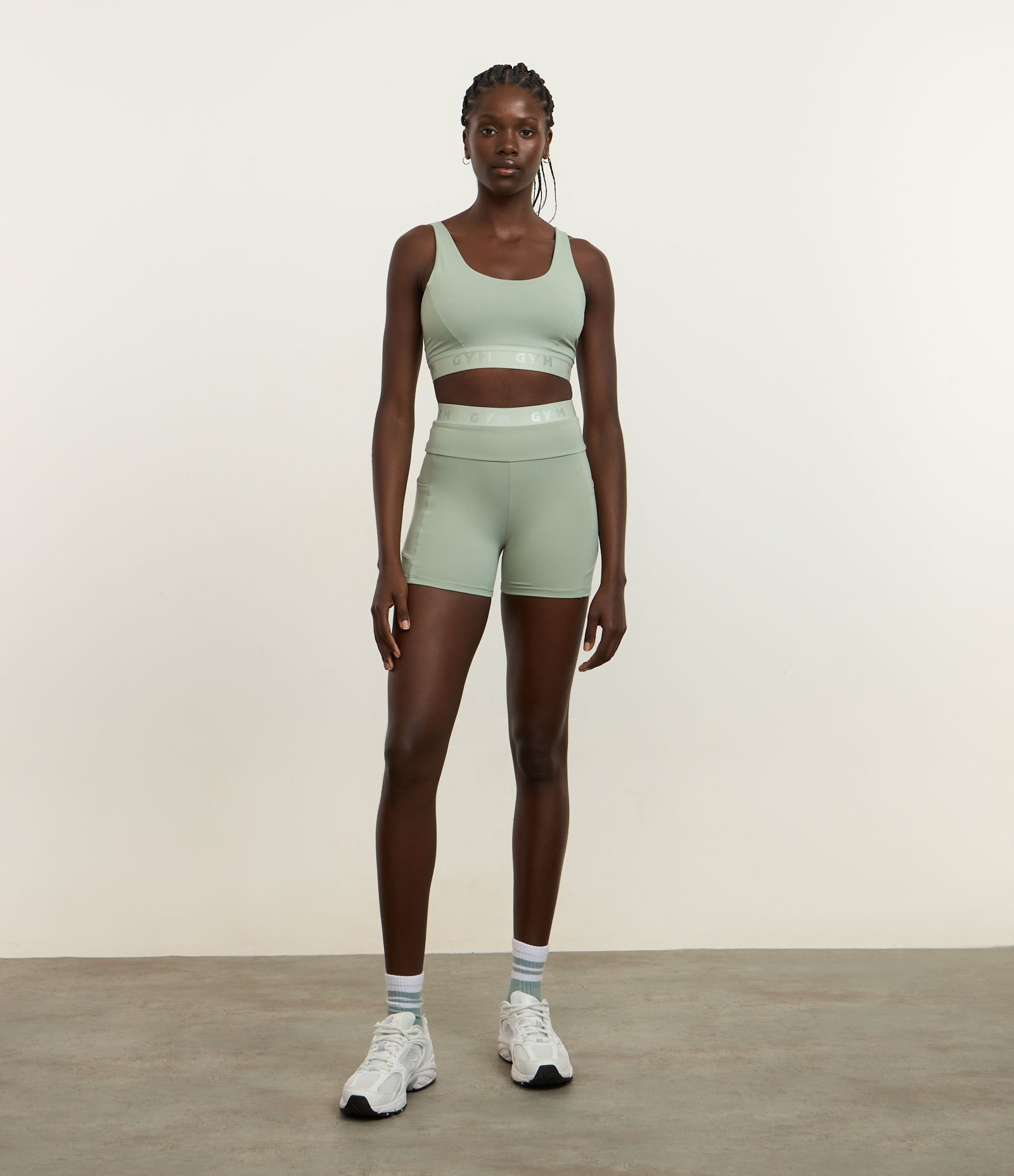 Top Bojo Esportivo com Elástico Texturizado Gym Verde 2