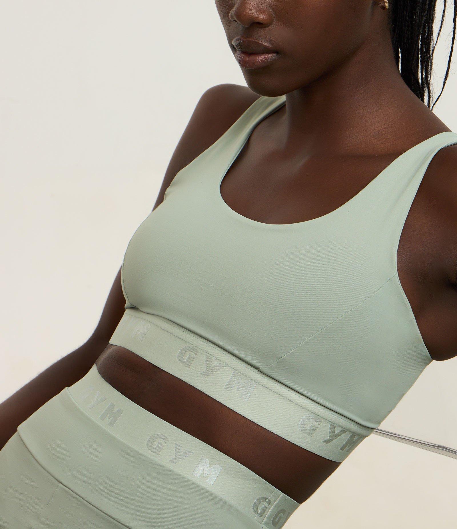 Top Bojo Esportivo com Elástico Texturizado Gym Verde 3