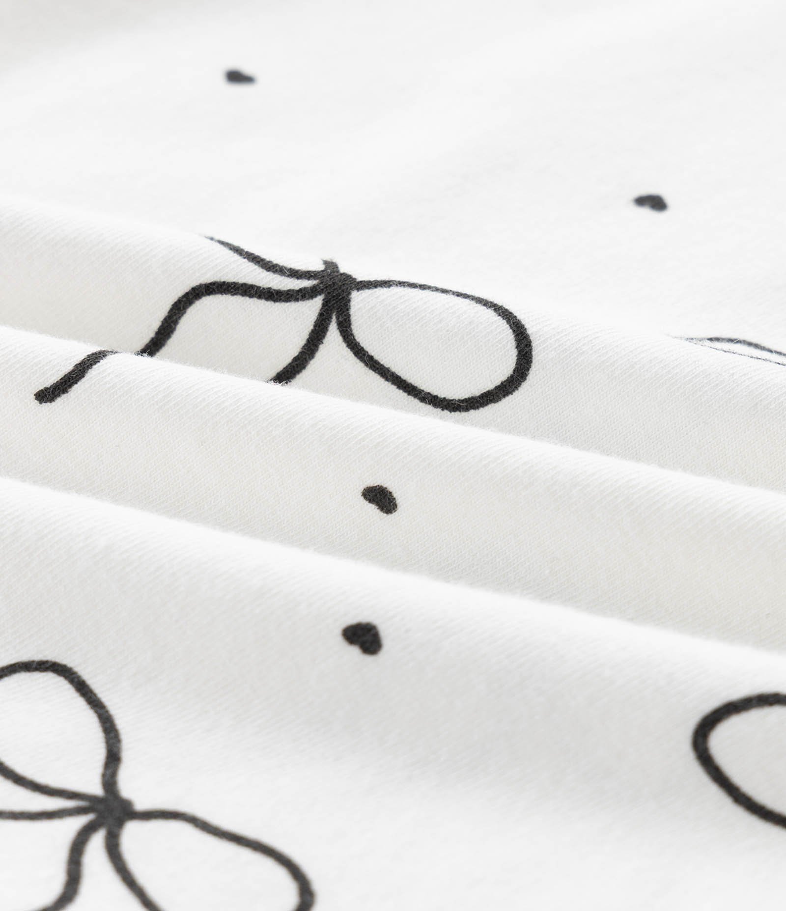 Conjunto Infantil Body e Jardineira em Cotelê com Laços – Tam 0 a 18 Meses Branco/Lilás 6