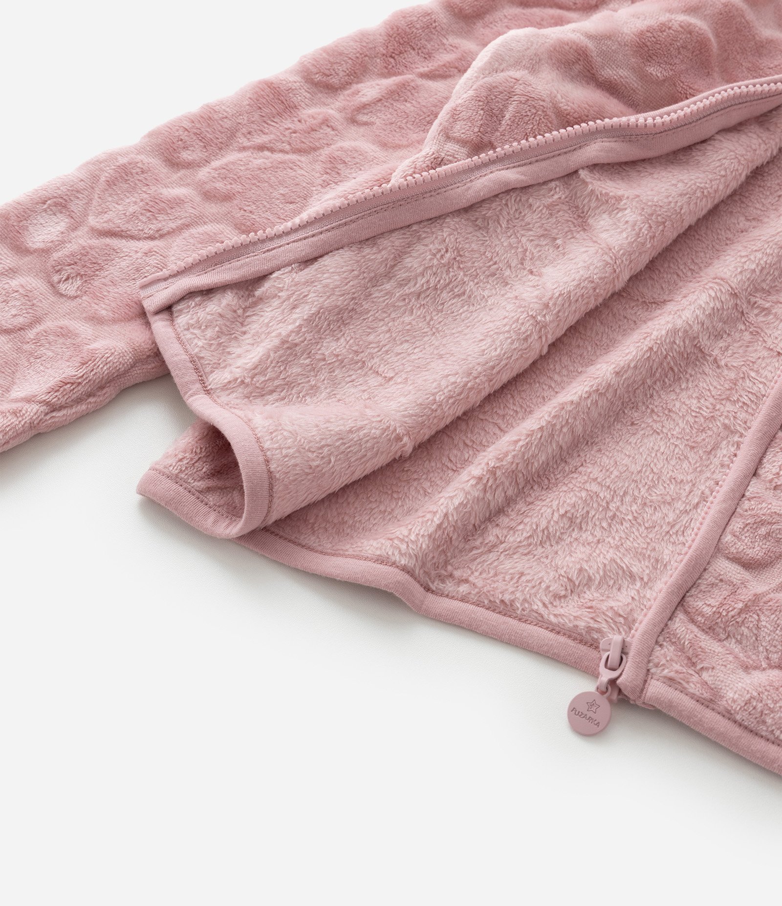 Jaqueta Infantil com Capuz e Relevo de Corações – Tam 5 a 16 Anos Rosa Claro 5