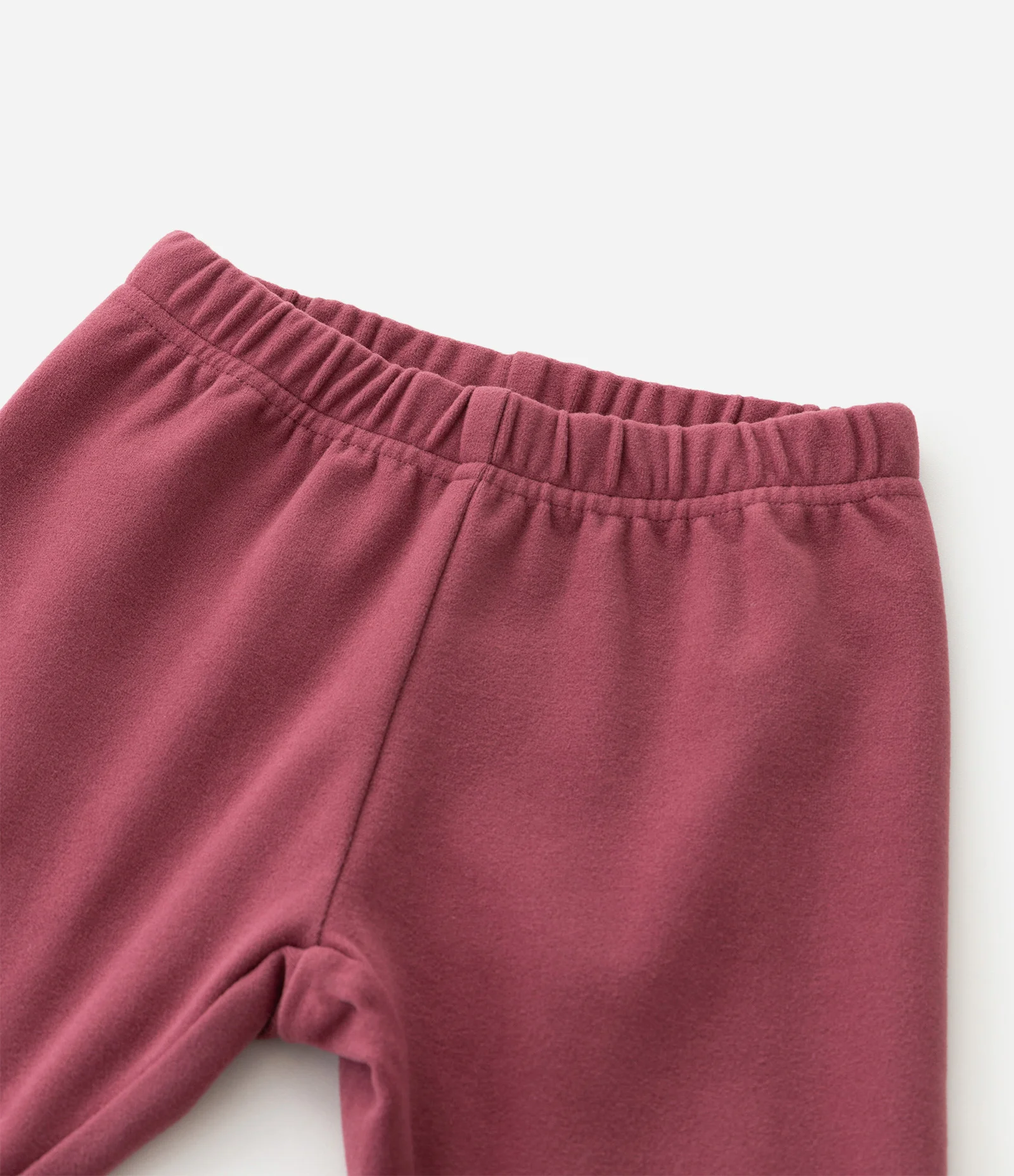 Conjunto Infantil em Matelassê com Cerejinhas e Legging Polar – Tam RN a 18 Meses Off White/Vinho 6