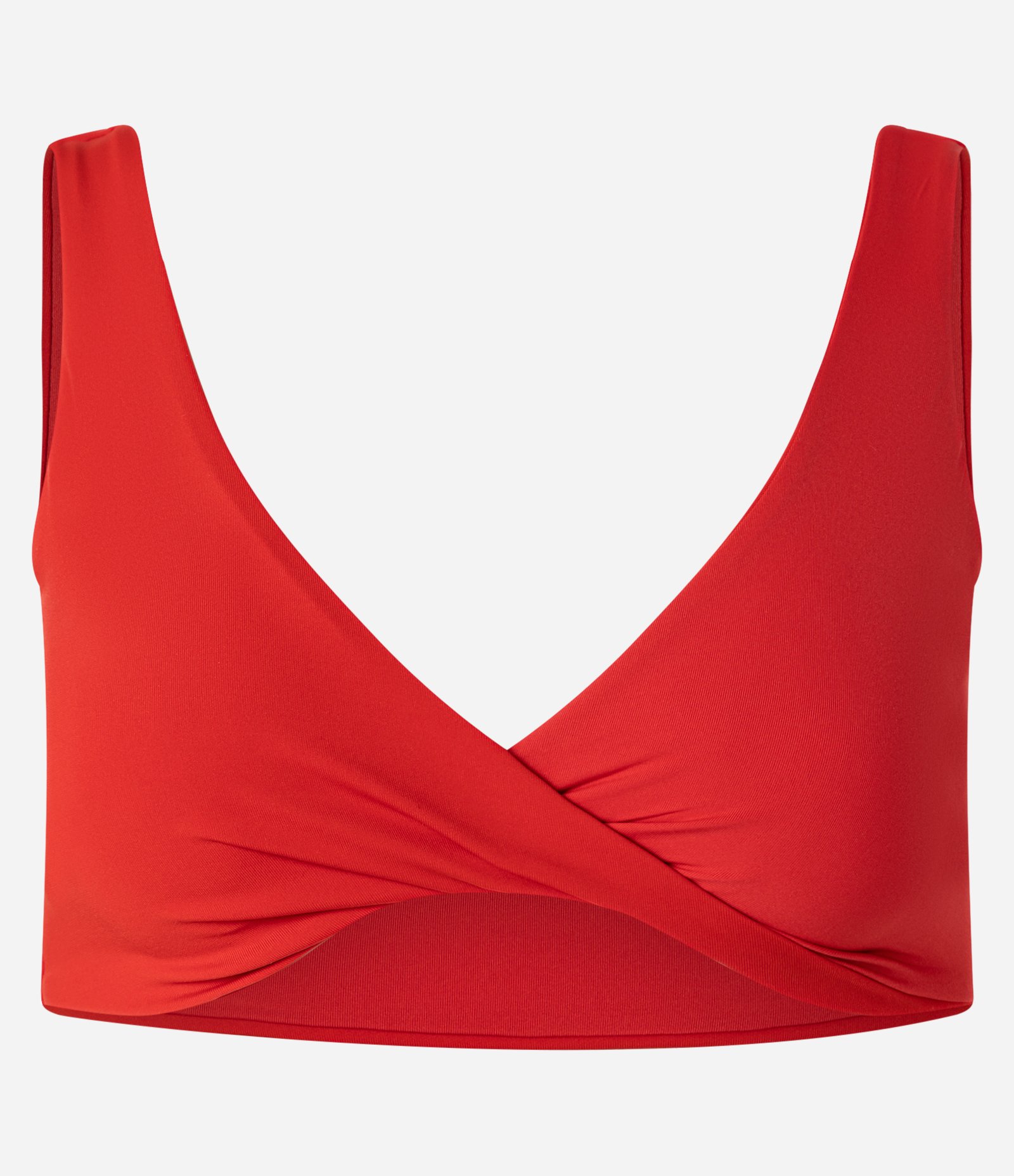 Top Esportivo em Microfibra com Torção no Busto Vermelho 5