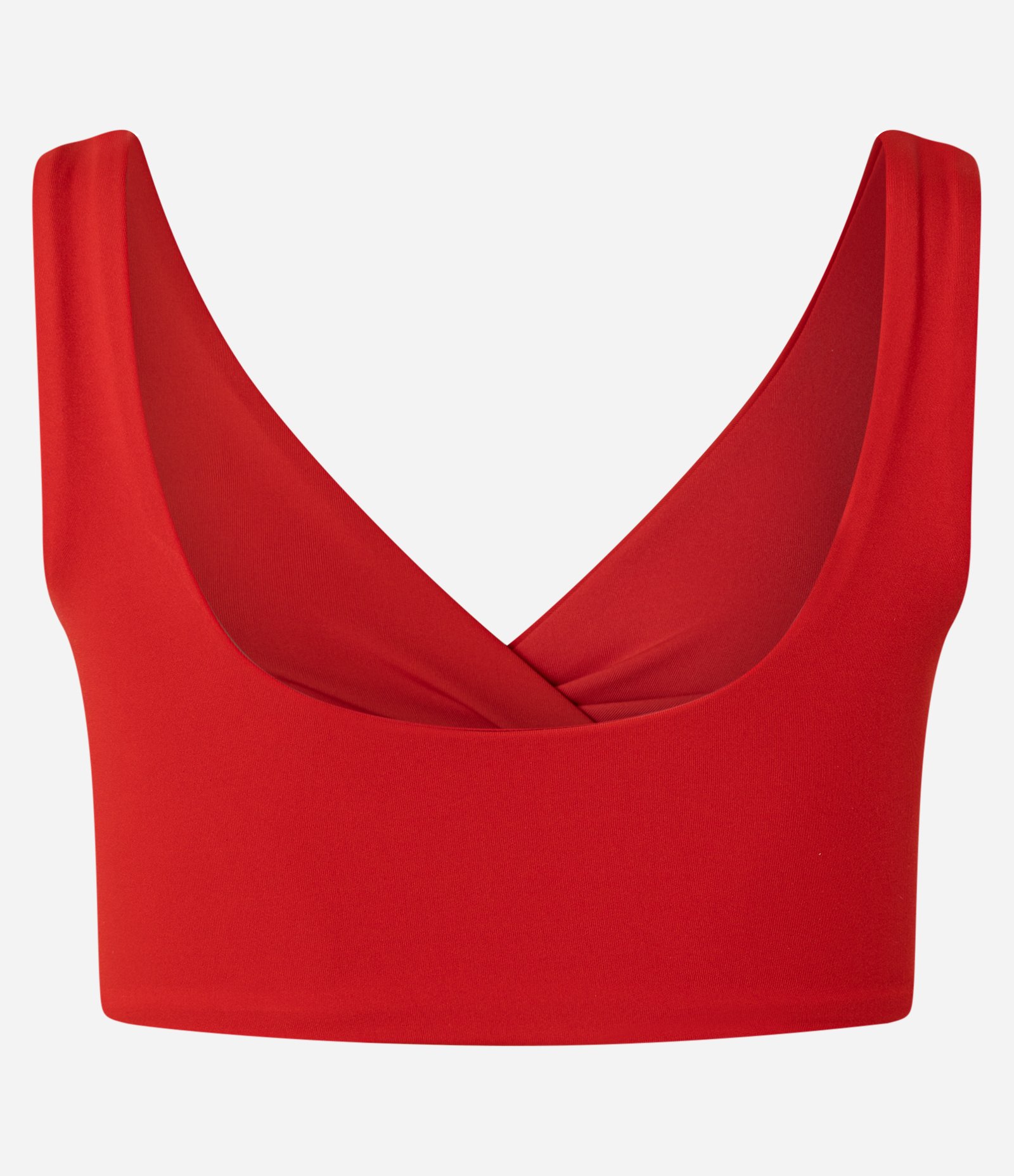 Top Esportivo em Microfibra com Torção no Busto Vermelho 6