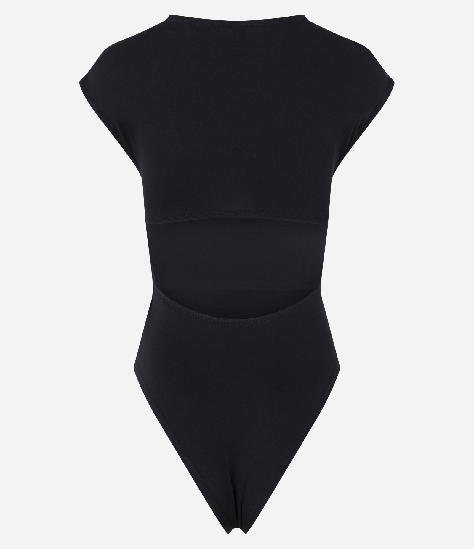 Body em Microfibra com Gola Redonda e Sem Cava Preto 6