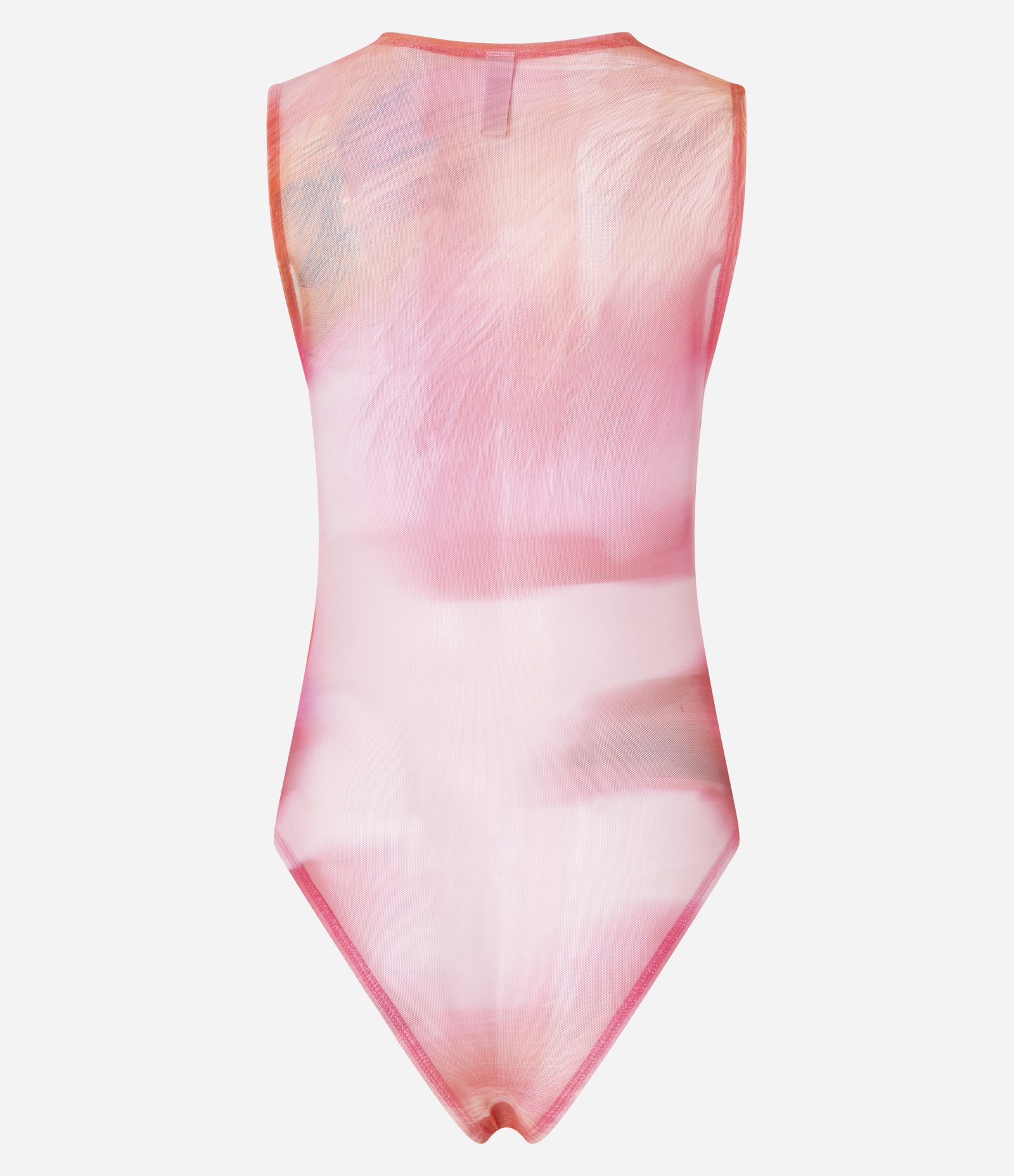 Body em Tule com Estampa Abstrata Multicores 8