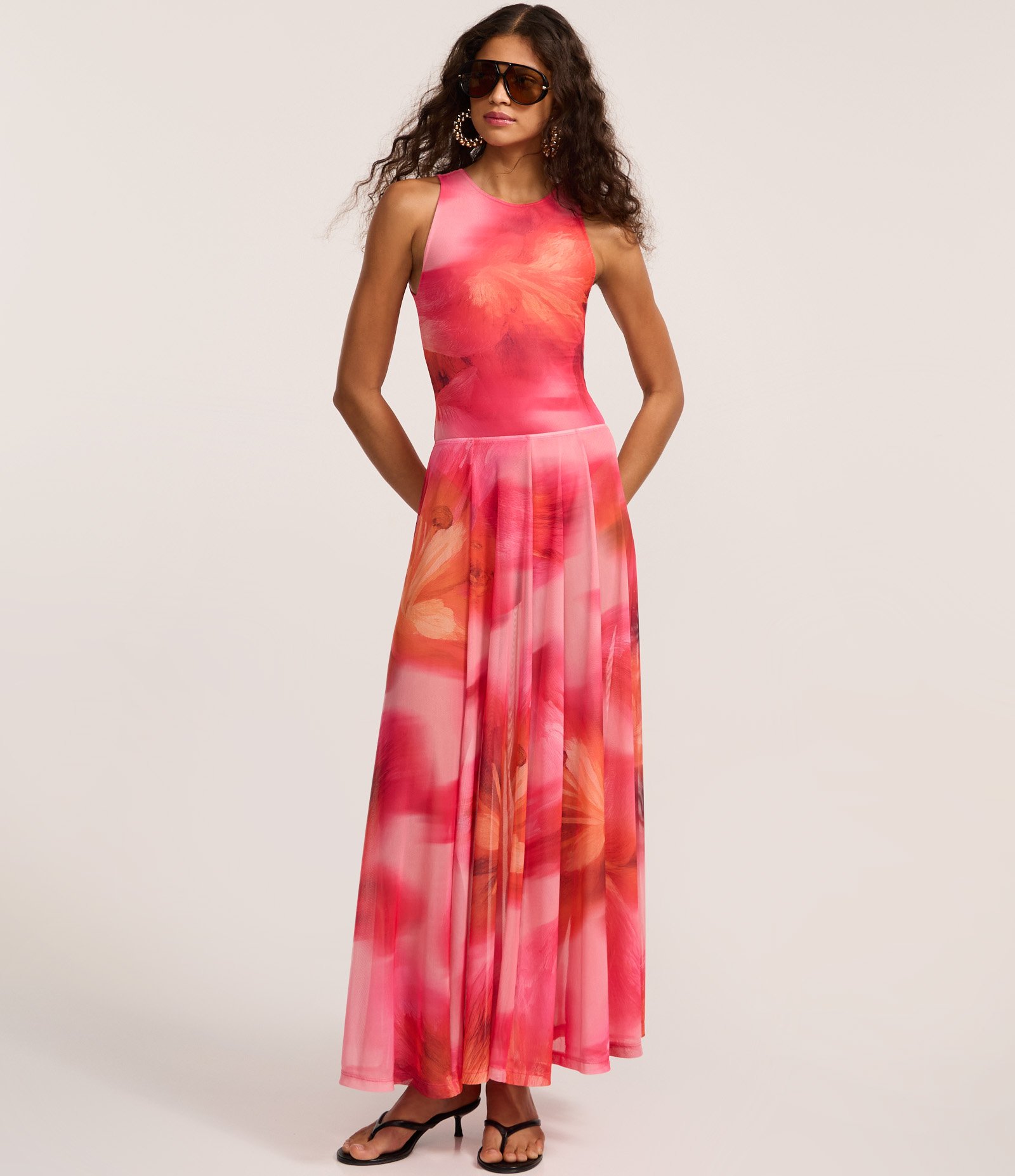 Body em Tule com Estampa Abstrata Multicores 2