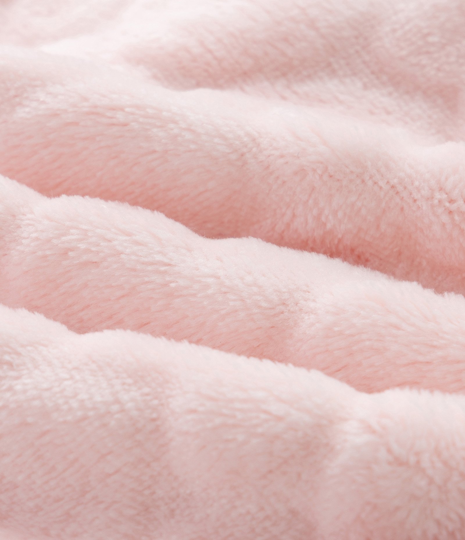 Macacão Longo em Fleece com Textura de Corações - Tam RN a 18 meses Rosa 4