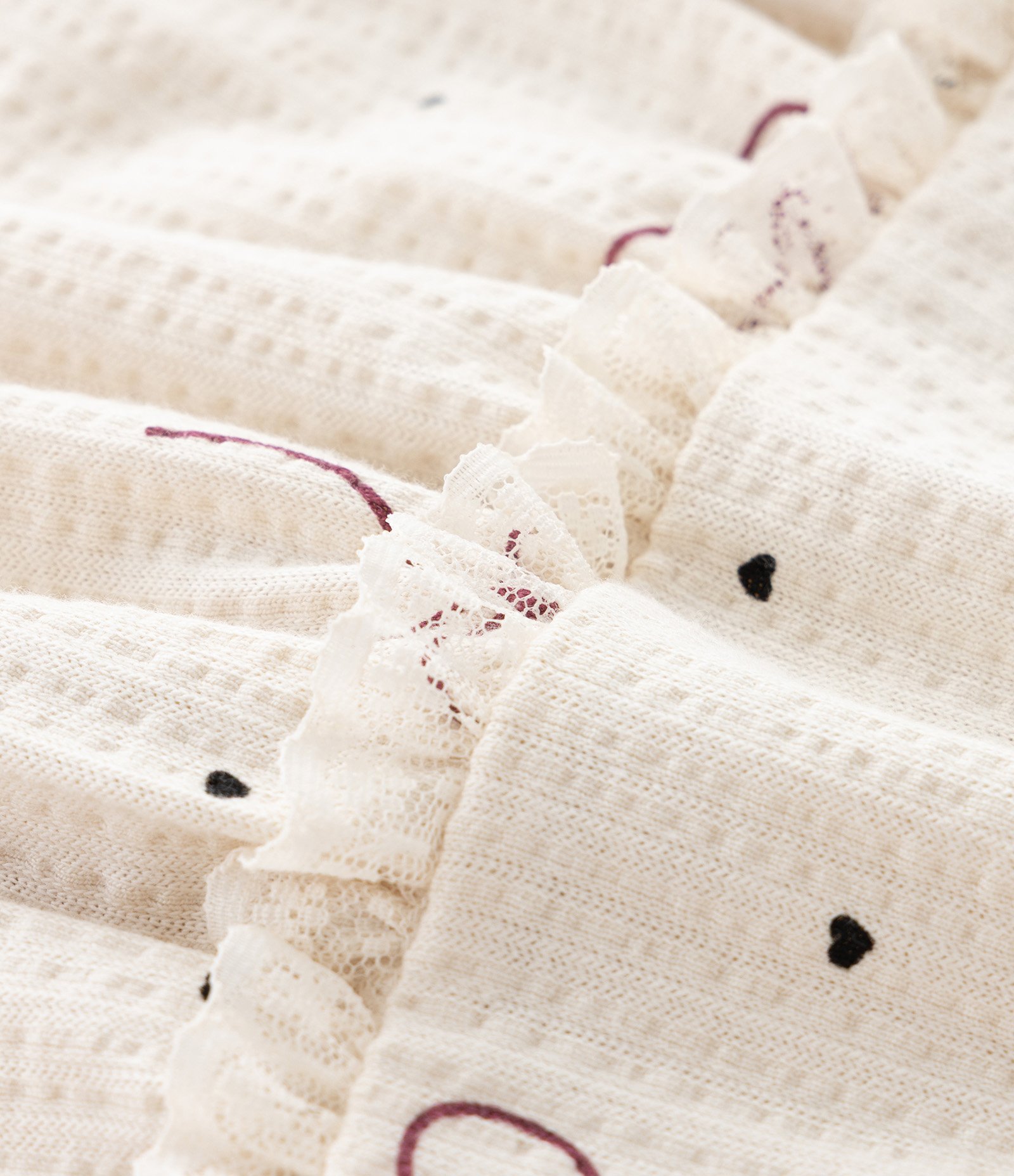 Vestido Infantil com Calcinha e Estampa de Laços – Tam 0 a 18 Meses Bege Claro 5