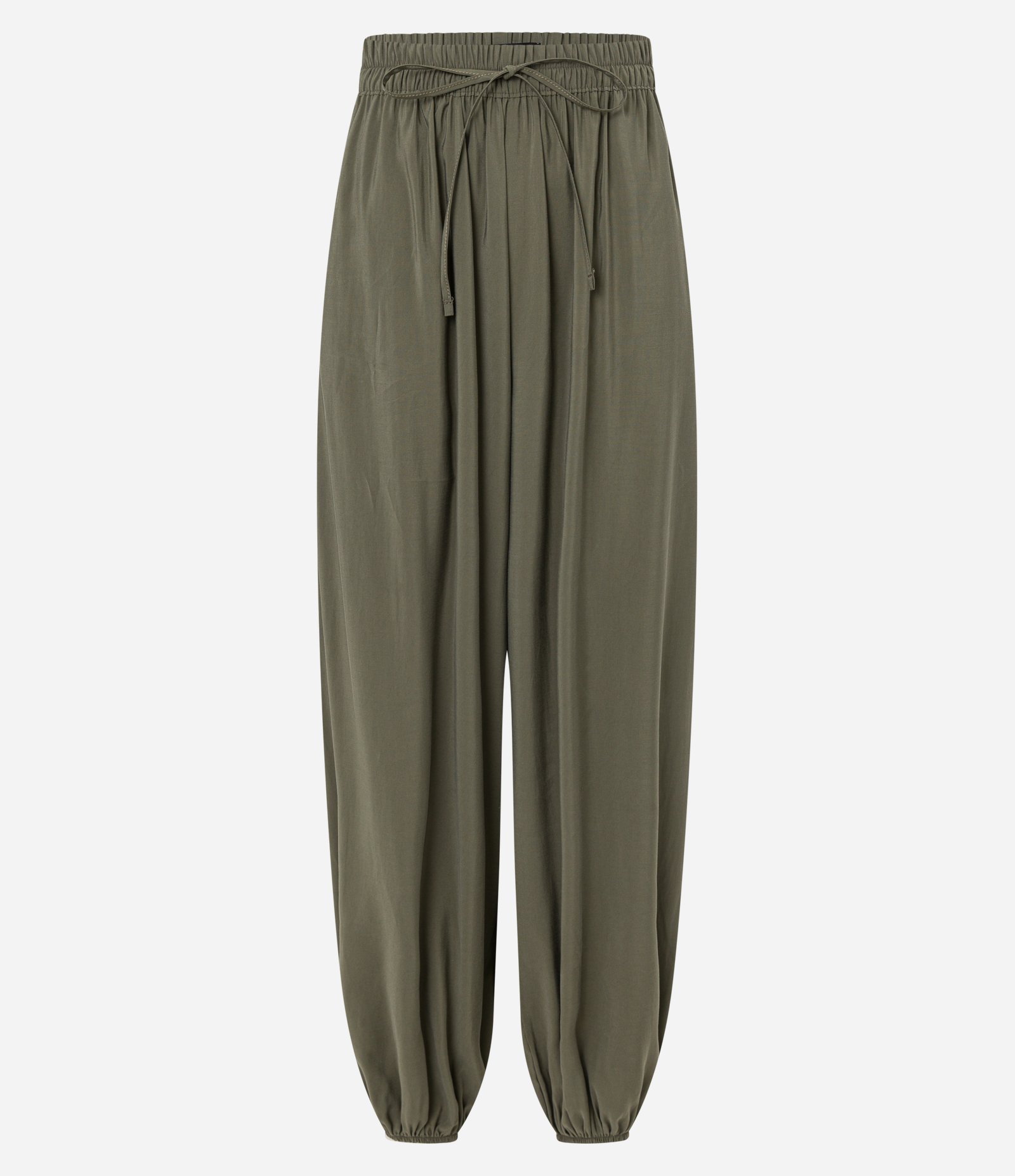 Calça Aladim Ballon em Viscose Verde 1