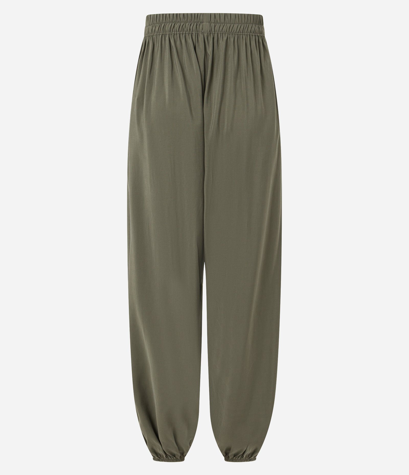 Calça Aladim Ballon em Viscose Verde 2