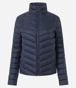 Jaqueta Puffer Ultra Leve em Poliamida com Saquinho de Guardar