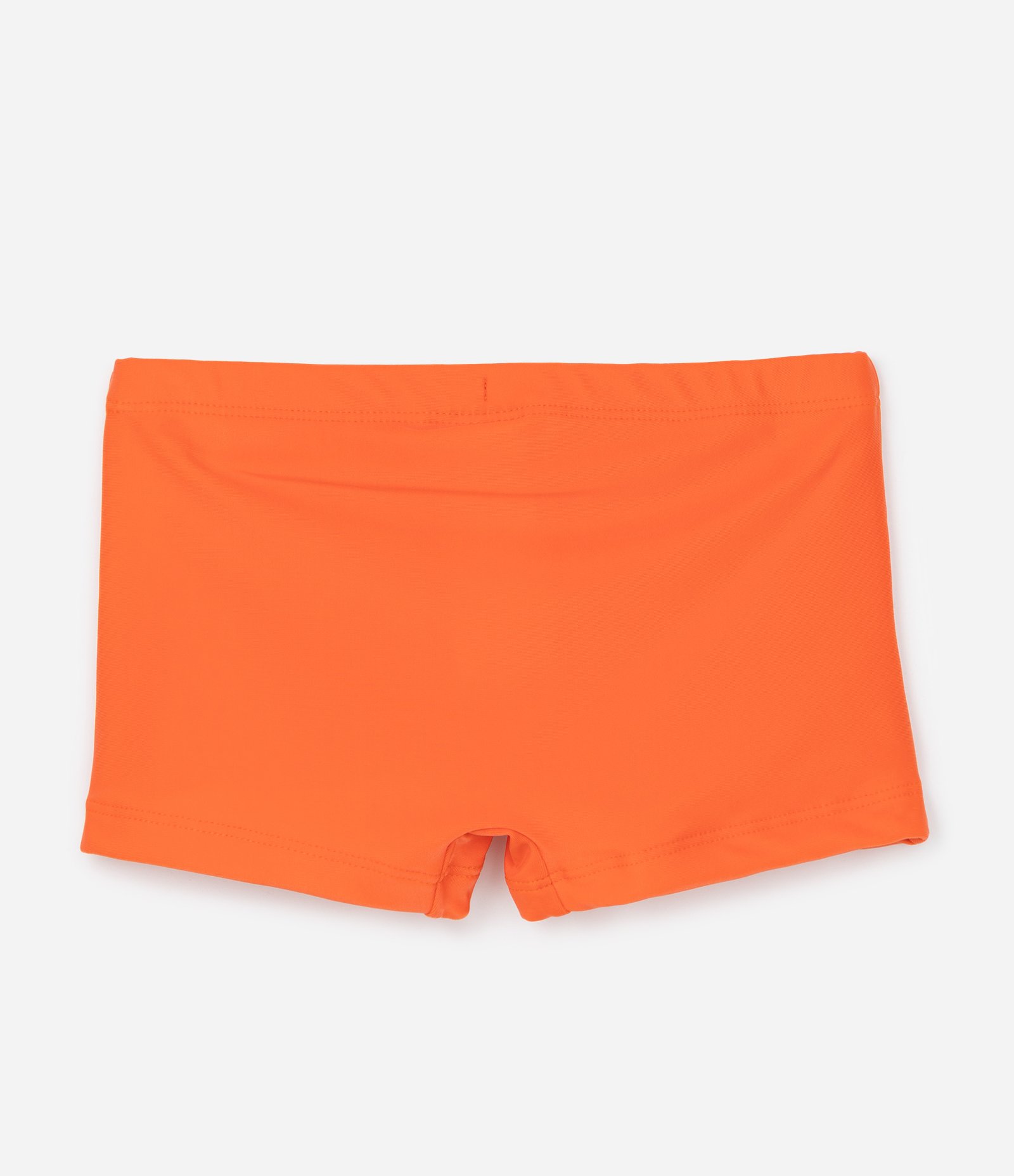 Sunga Boxer Infantil com Detalhe de Etiqueta Emborrachada - Tam 5 a 14 Anos Laranja 2