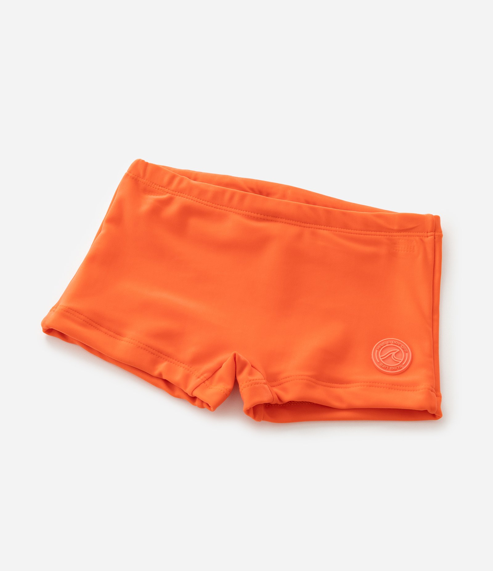Sunga Boxer Infantil com Detalhe de Etiqueta Emborrachada - Tam 5 a 14 Anos Laranja 4