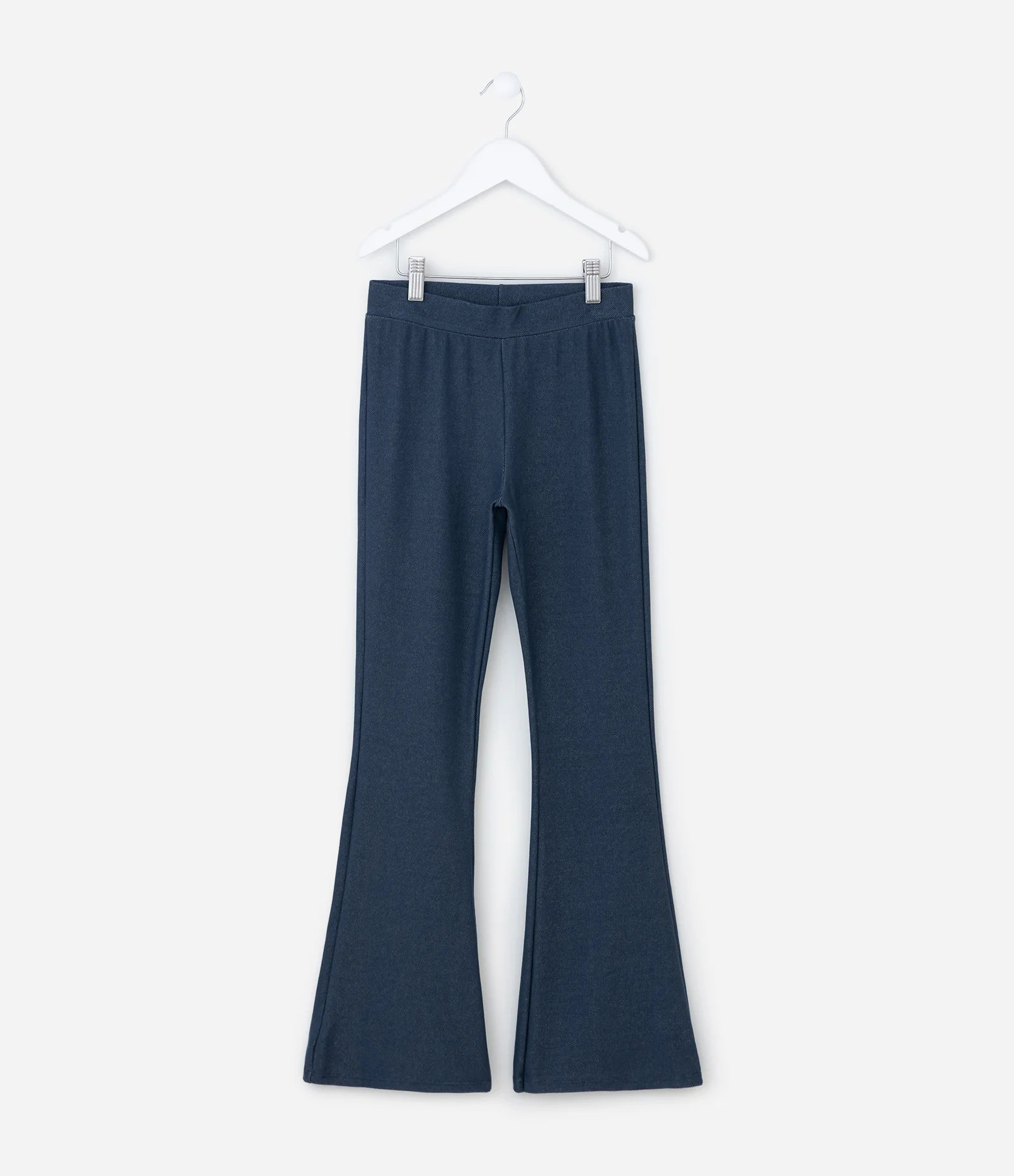Calça Infantil Flare Imitando Jeans - Tam 5 a 14 Anos Azul 2