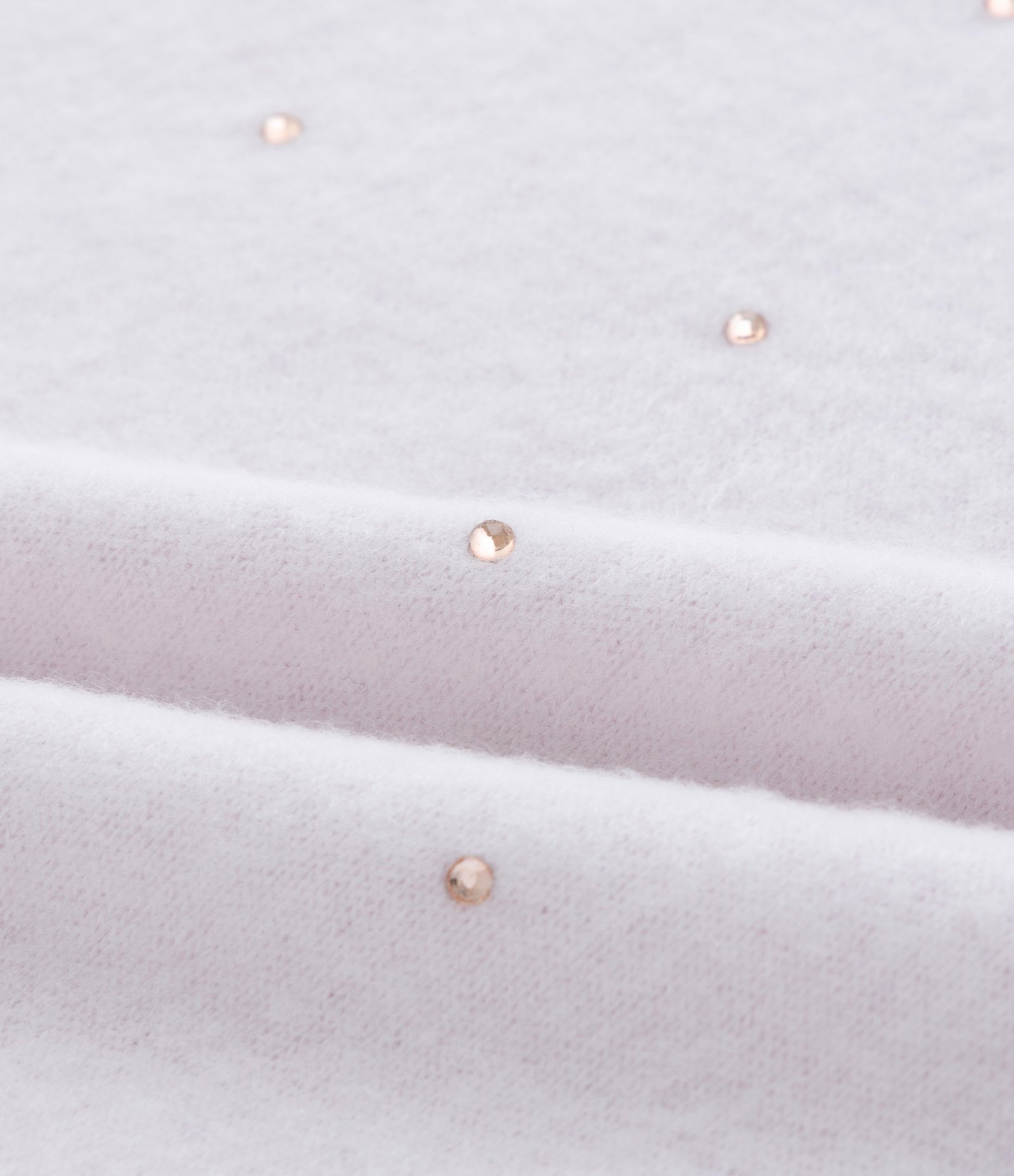 Casaco Infantil em Tricô com Aplicações Brilhantes – Tam 5 a 14 Anos Lilás Claro 3