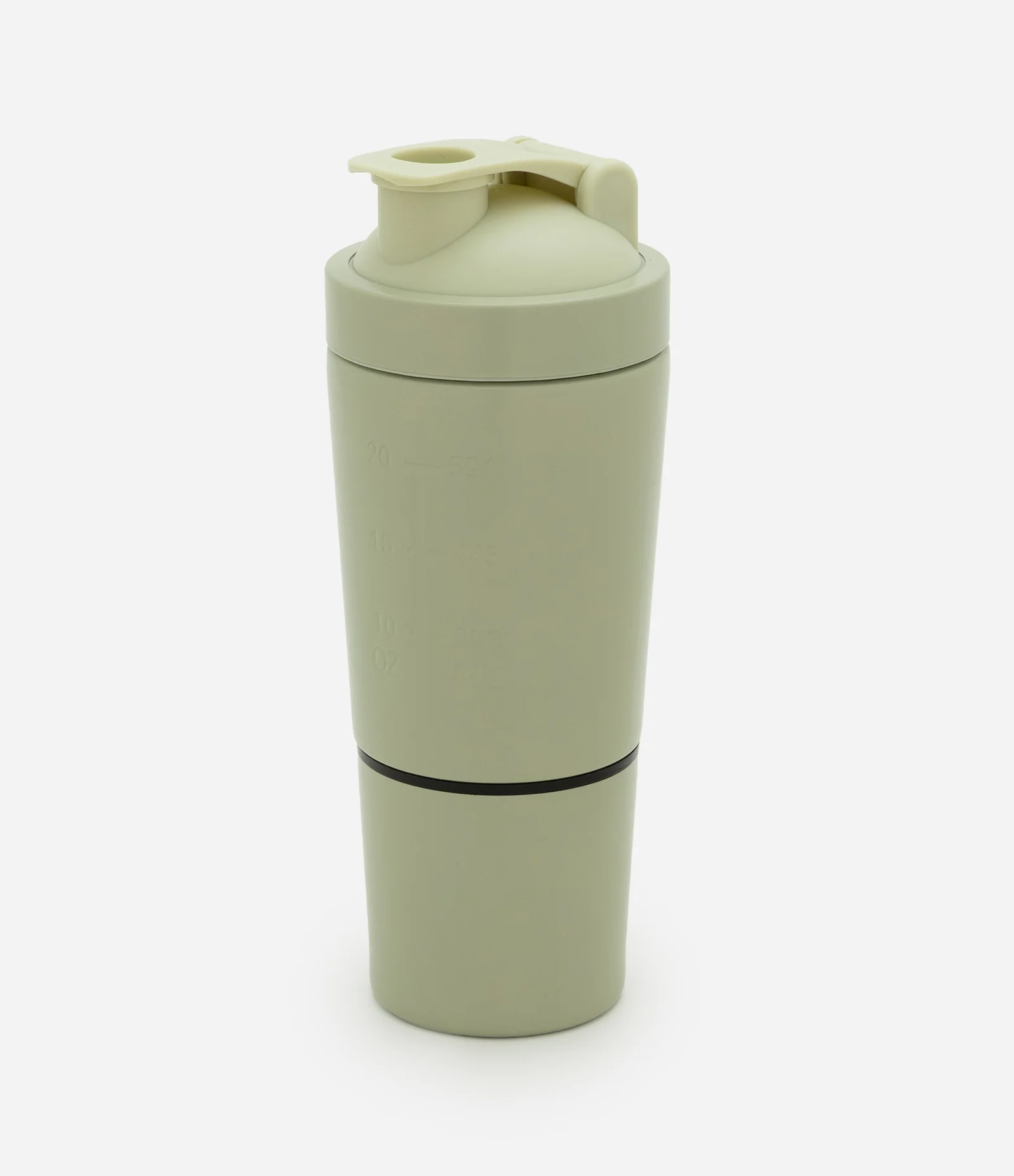 Garrafa Shakeira em Metal com Compartimento Rosqueável 750ml Verde 1