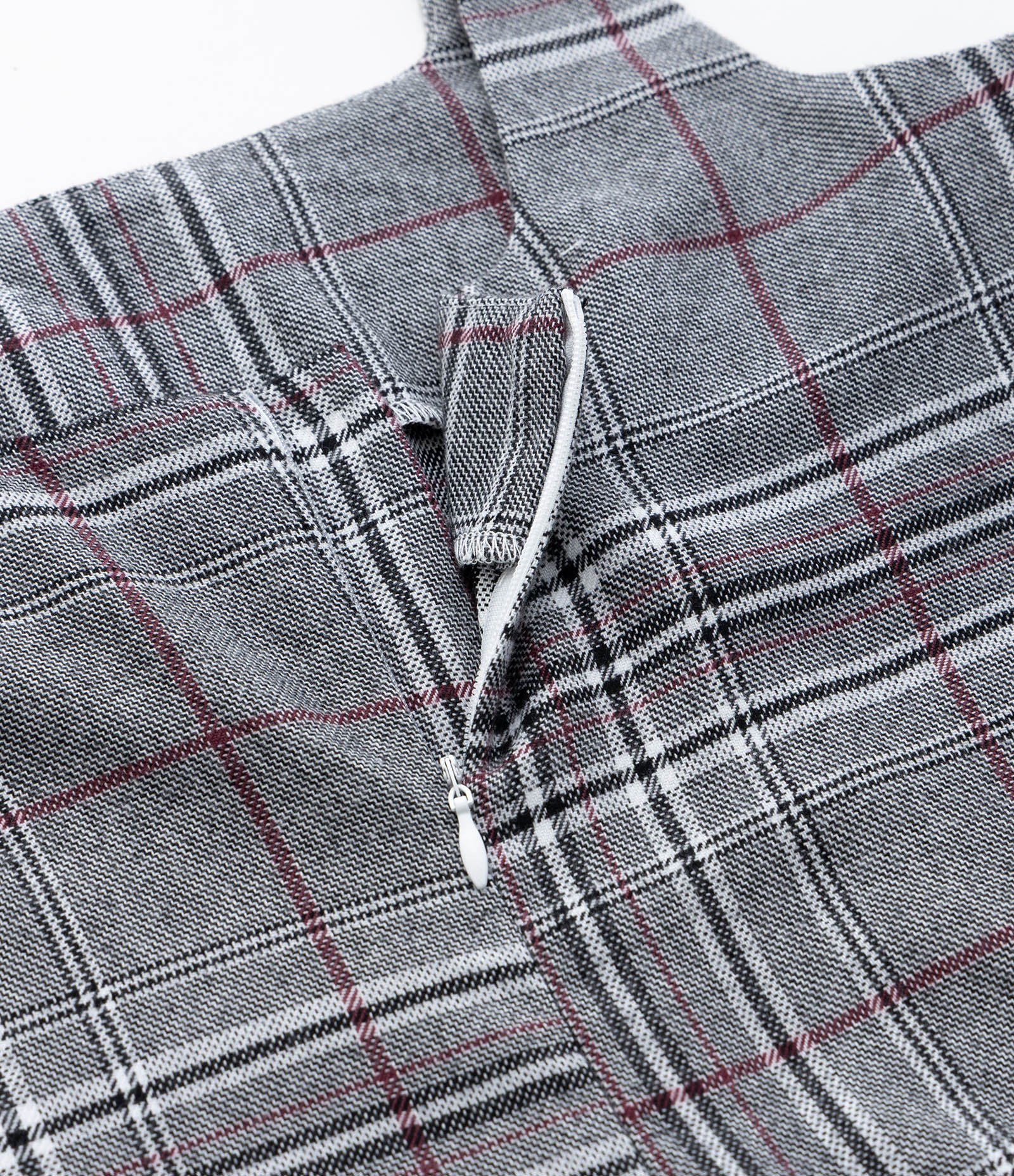 Vestido Infantil Alfaiataria Xadrez com Pregas – Tam 5 A 14 Anos Cinza 5