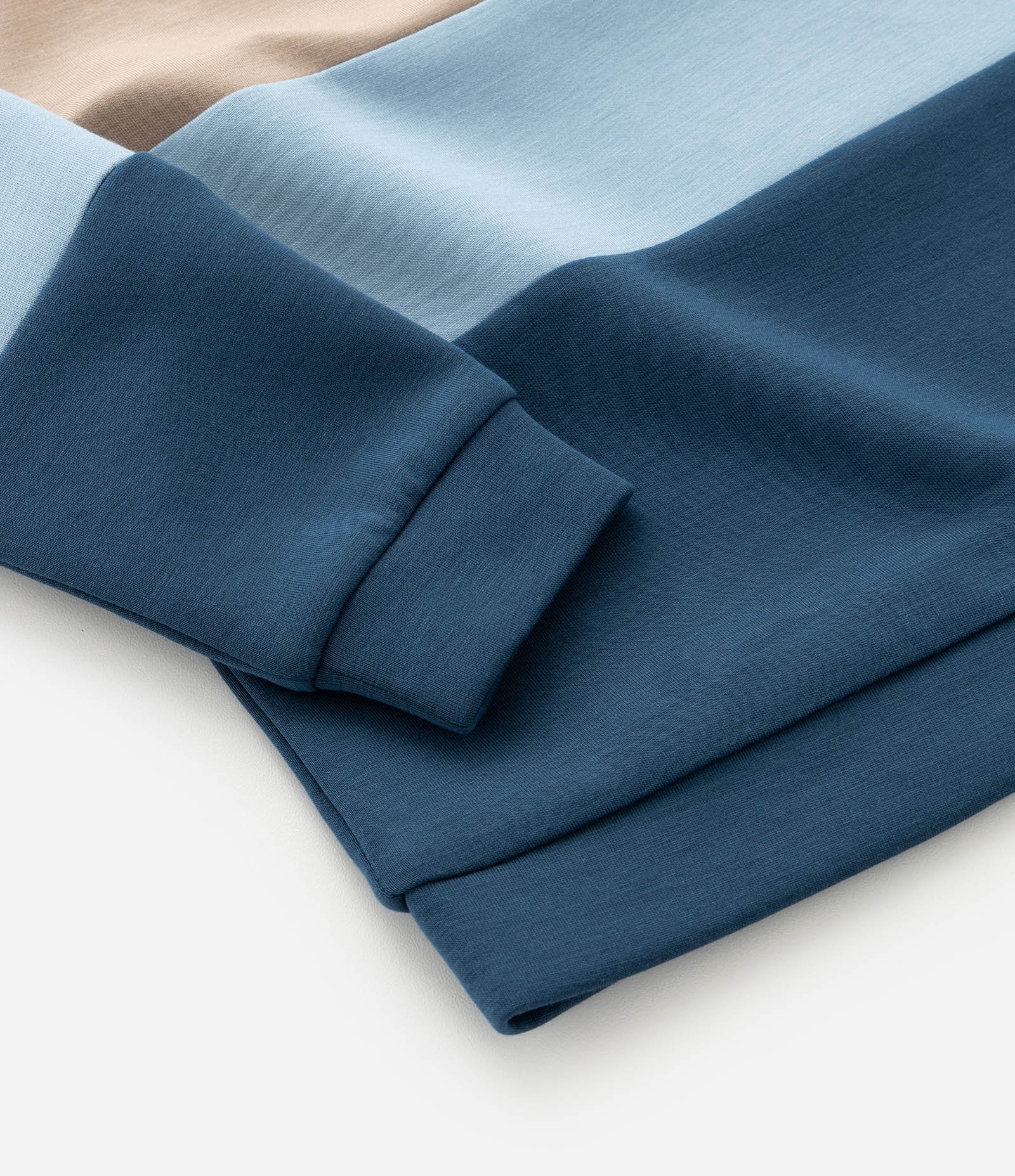 Casaco Infantil com Blocos de Cores e Manga Longa – Tam RN a 18 Meses Azul 5