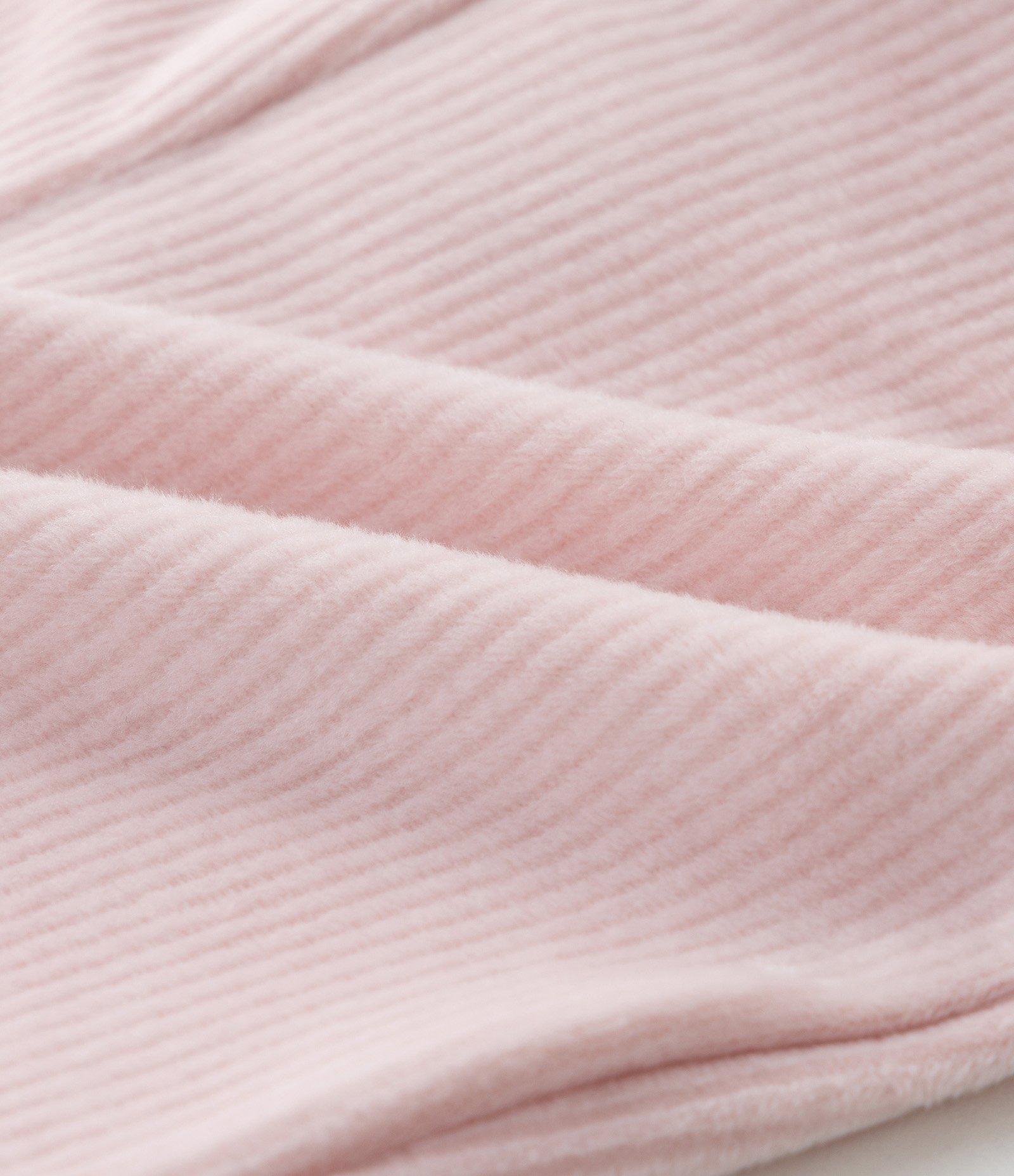 Calça Infantil em Veludo Cotelê com Lacinho e Barra Picot - Tam RN a 18 Meses Rosa 4