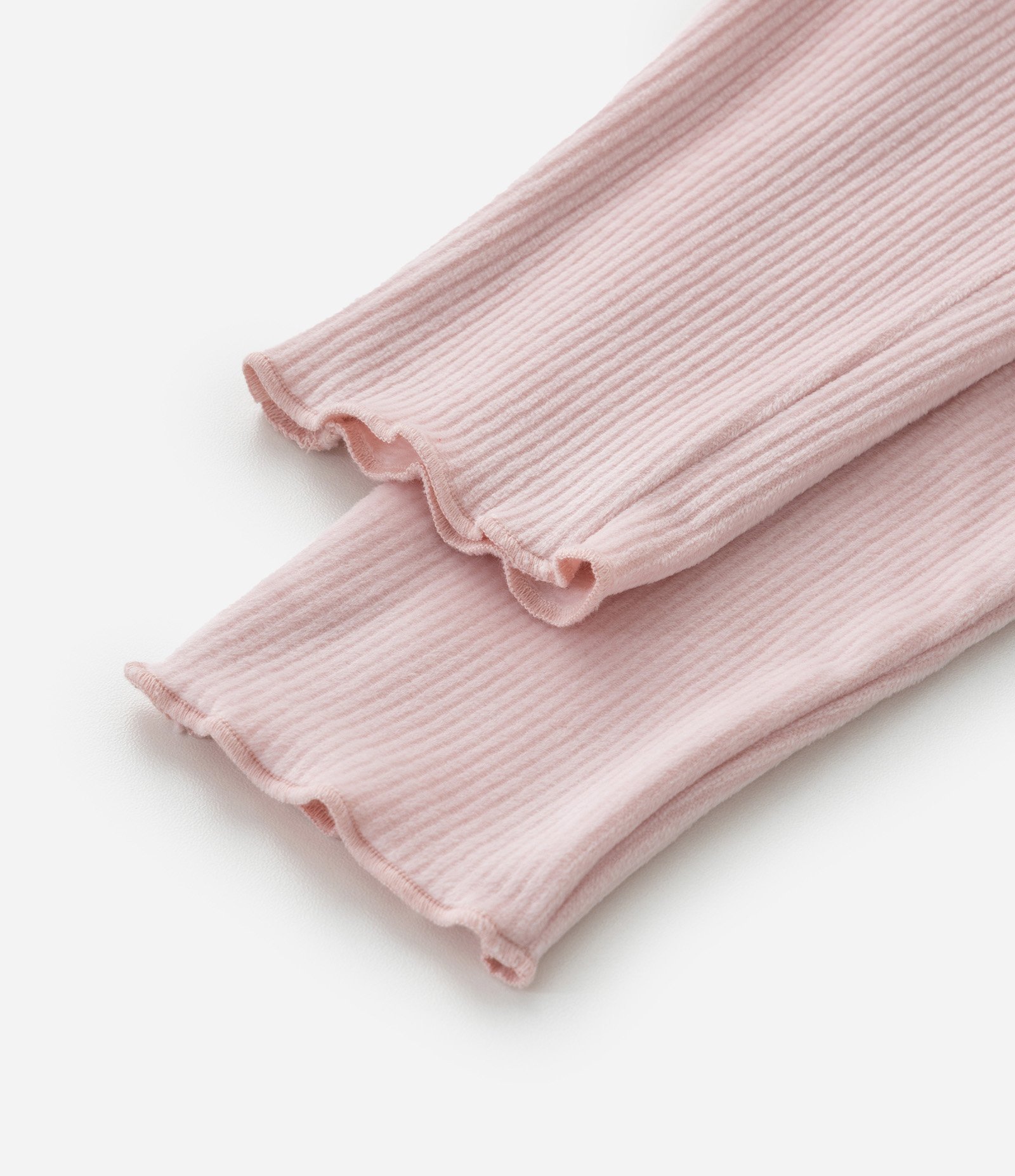 Calça Infantil em Veludo Cotelê com Lacinho e Barra Picot - Tam RN a 18 Meses Rosa 5