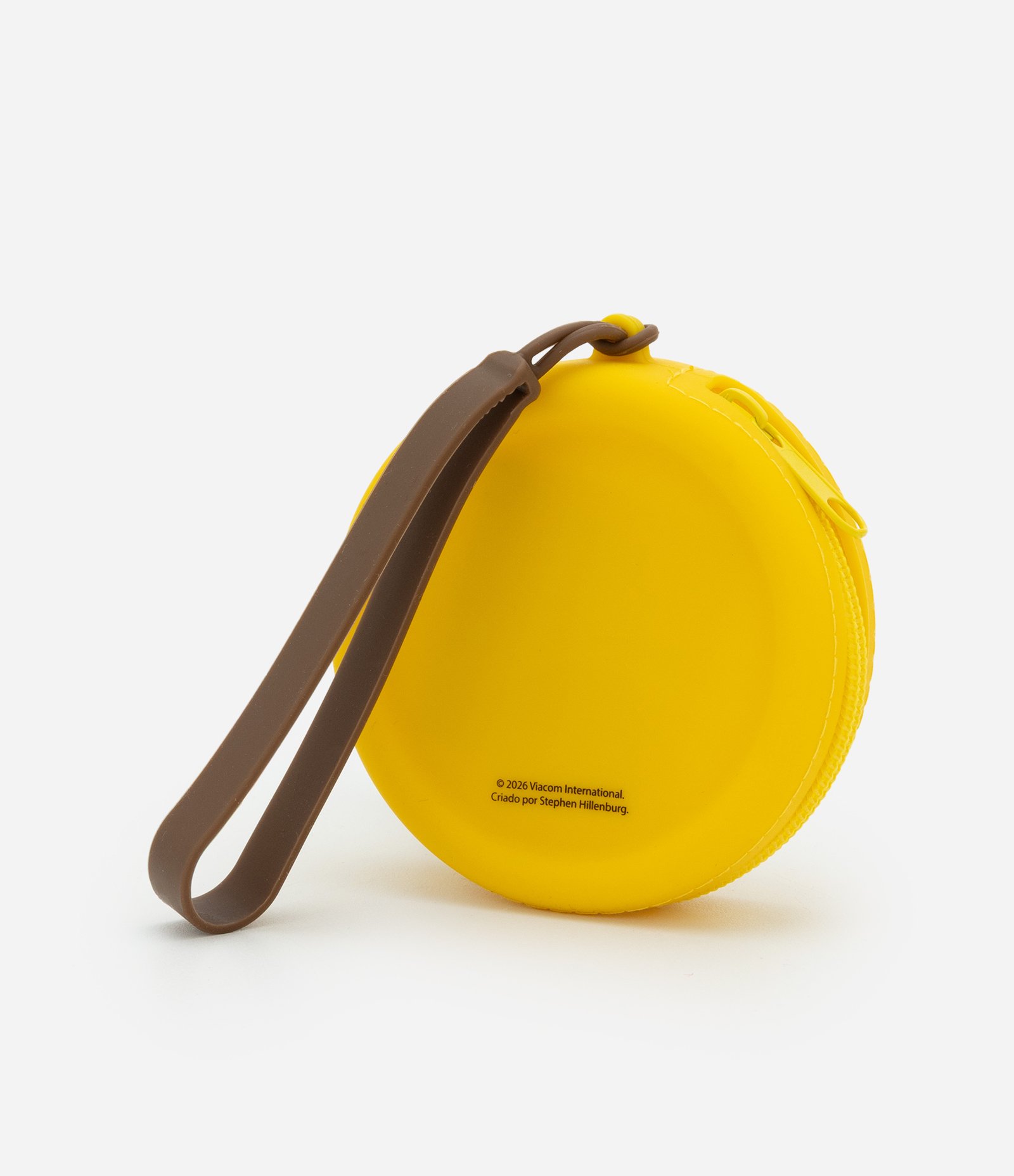 Necessaire Porta Moedas em Silicone Bob Esponja Amarelo 2