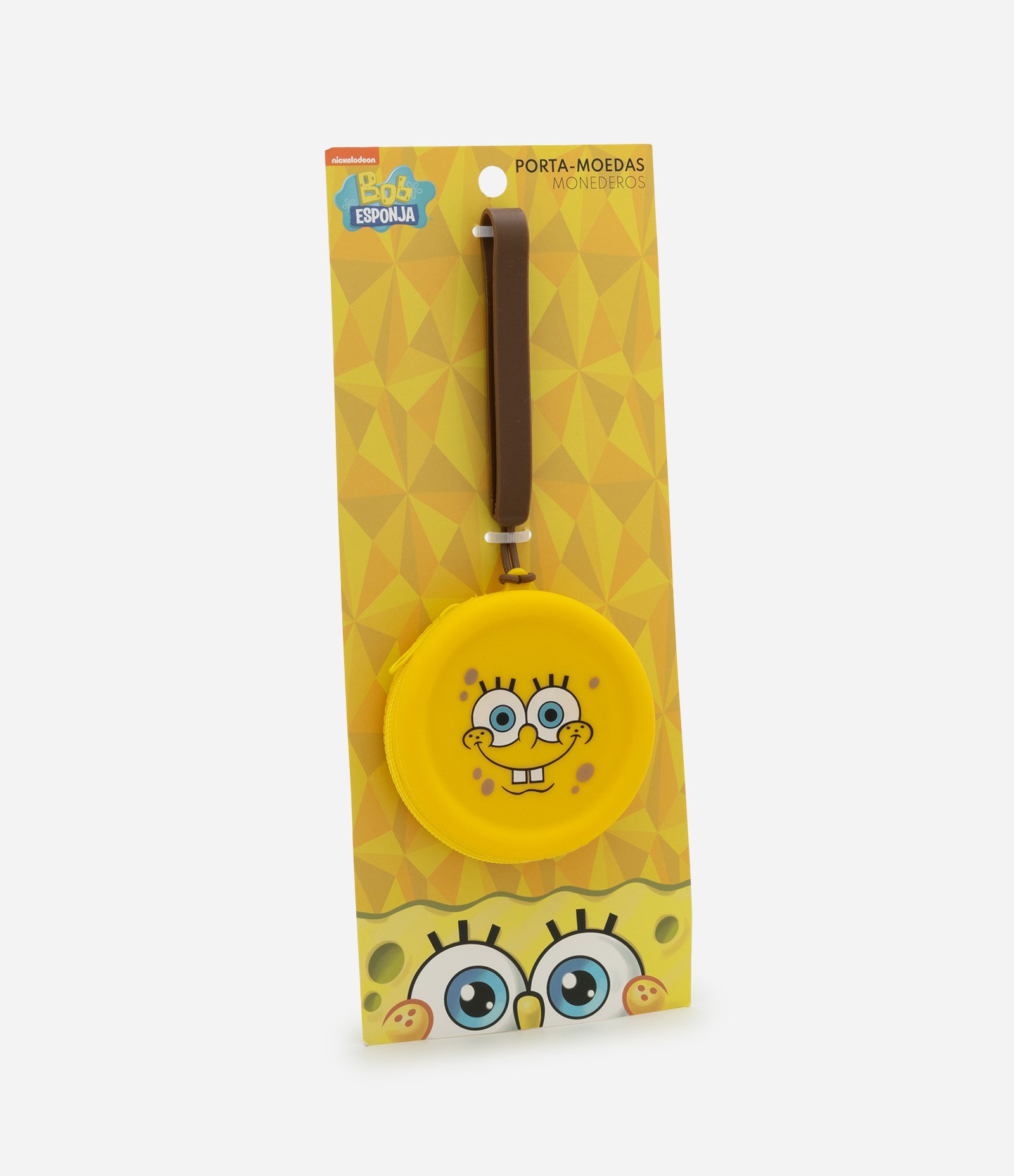 Necessaire Porta Moedas em Silicone Bob Esponja Amarelo 6