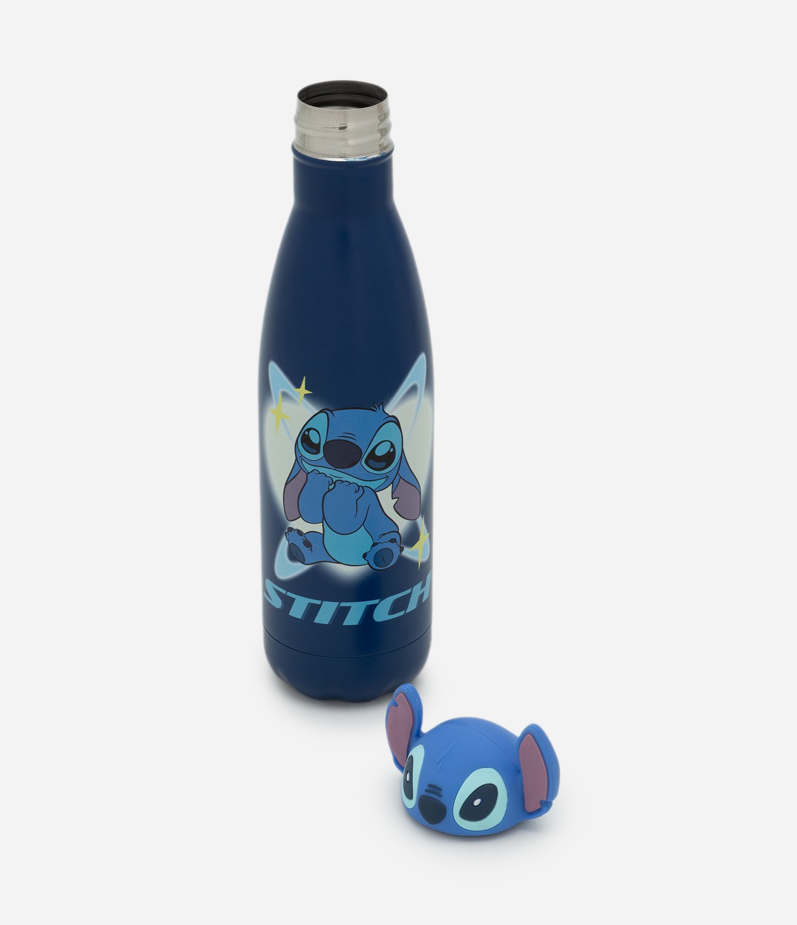 Garrafa em Metal com Estampa Stitch 750ml Azul Escuro 4