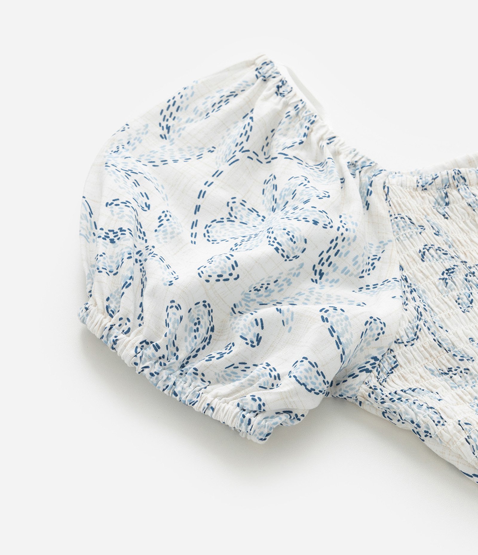 Vestido Infantil em Viscose com Manga Bufante – Tam 5 a 14 Anos Branco 7